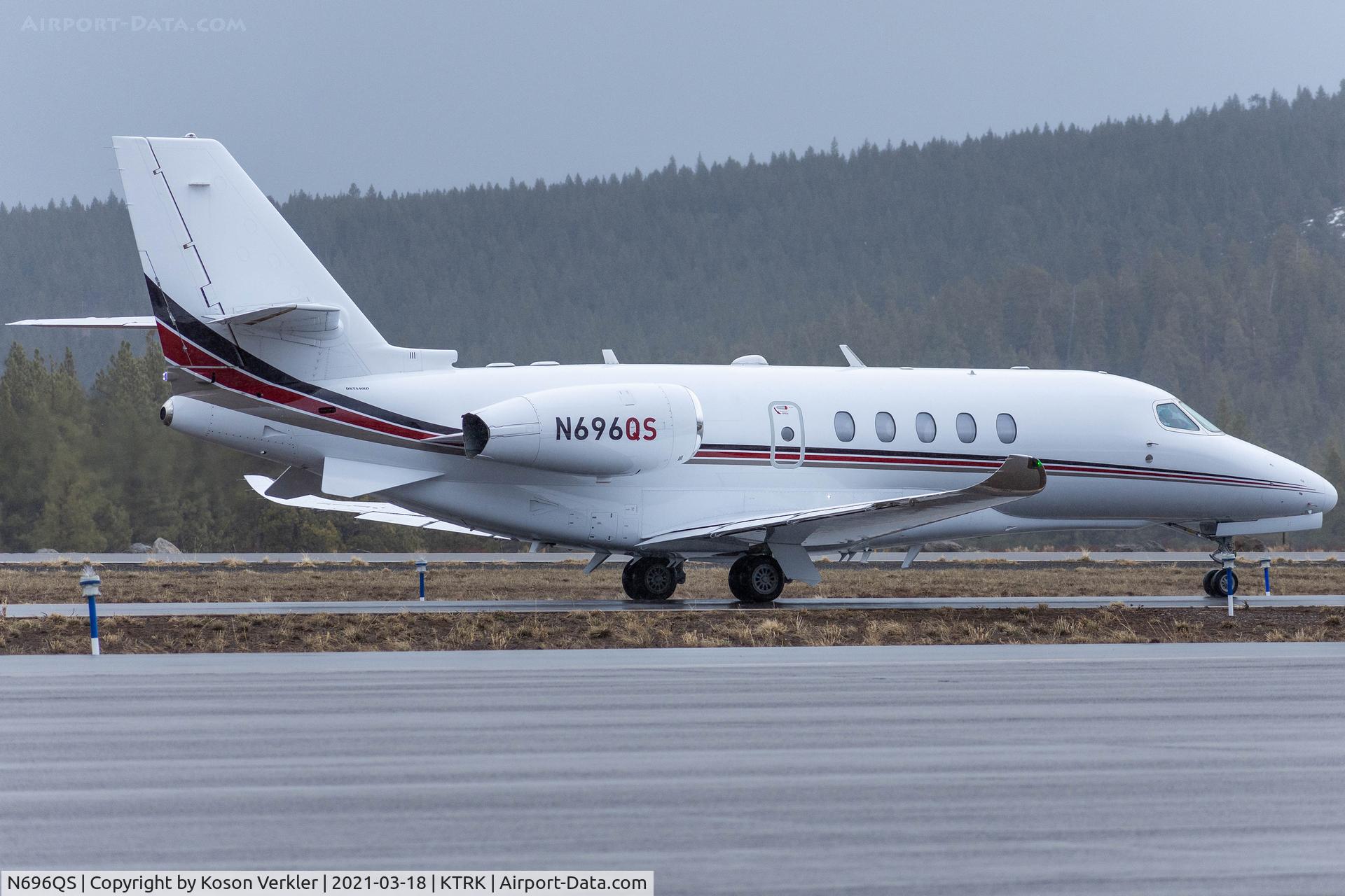 N696QS, 2019 Cessna 680A Citation Latitude C/N 680A-0227, Taxiing to takeoff