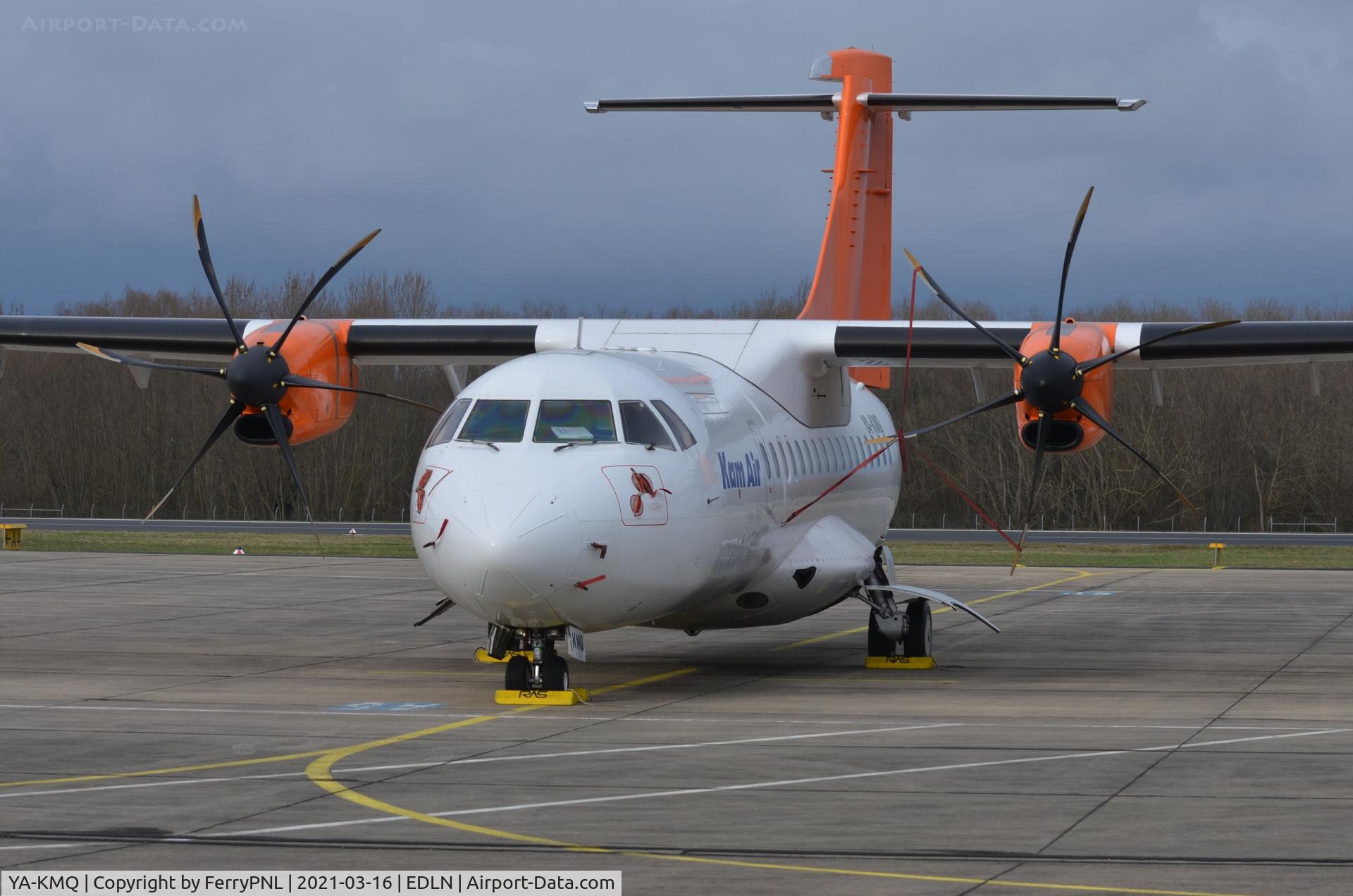 YA-KMQ, 1998 ATR 42-500 C/N 576, Kam Air ATR42 arrived 3 days earlier from Kabul to be stored here.