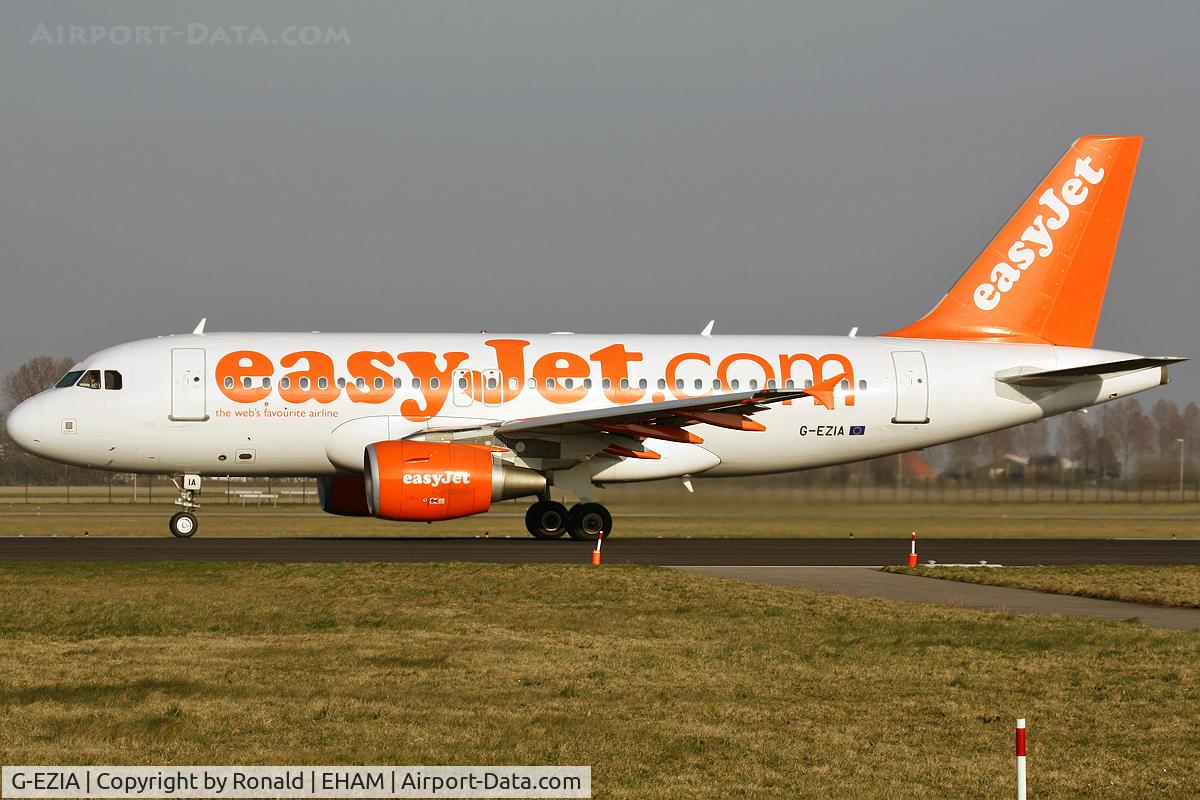 G-EZIA, 2005 Airbus A319-112 C/N 2420, at spl