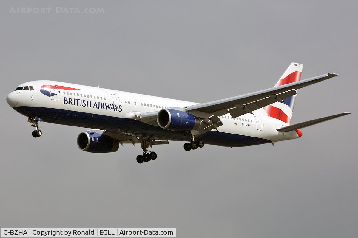 G-BZHA, 1998 Boeing 767-336 C/N 29230, at lhr
