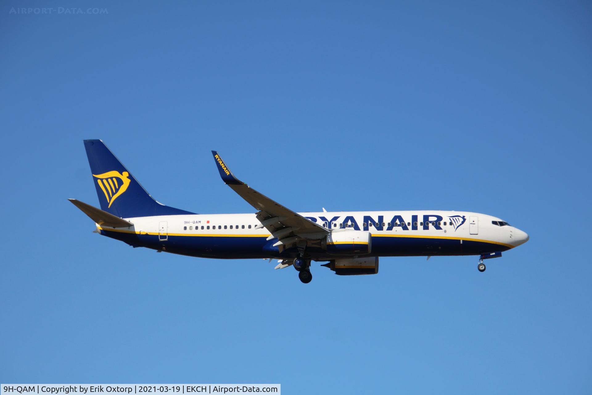 9H-QAM, 2017 Boeing 737-800 C/N 44794, 9H-QAM landing rw 04L