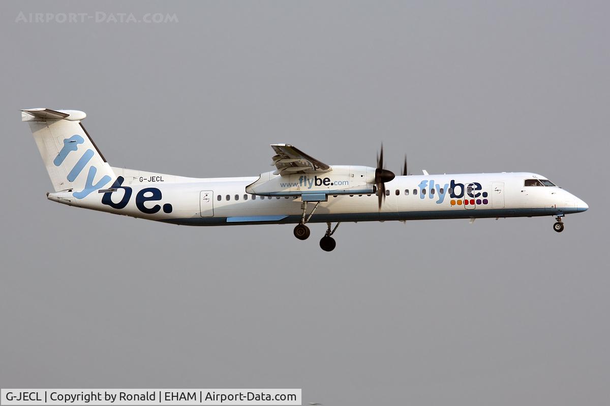 G-JECL, 2005 De Havilland Canada DHC-8-402Q Dash 8 C/N 4114, at spl