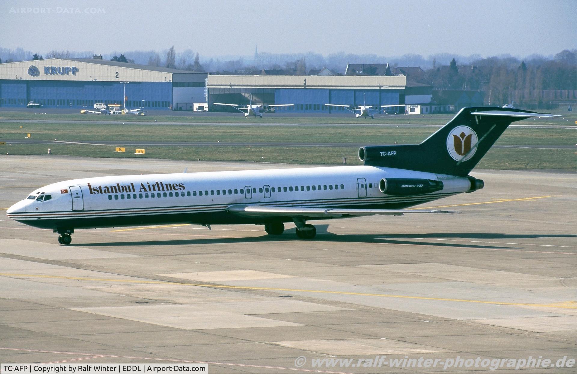 TC-AFP, 1978 Boeing 727-230 C/N 21442, Boeing 727-230 - IL IST Istanbul Airlines - 21442 - TC-AFP - 04.1997 - DUS