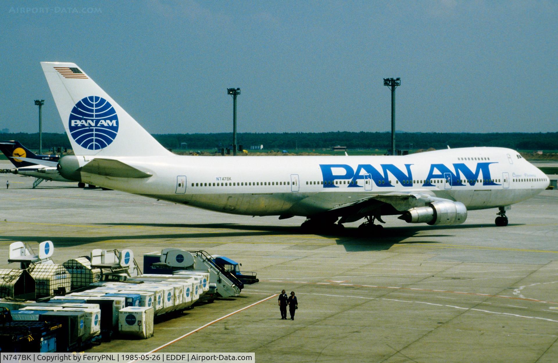 N747BK, 1978 Boeing 747SR-81 C/N 21604, PanAm B742 taxying for departure