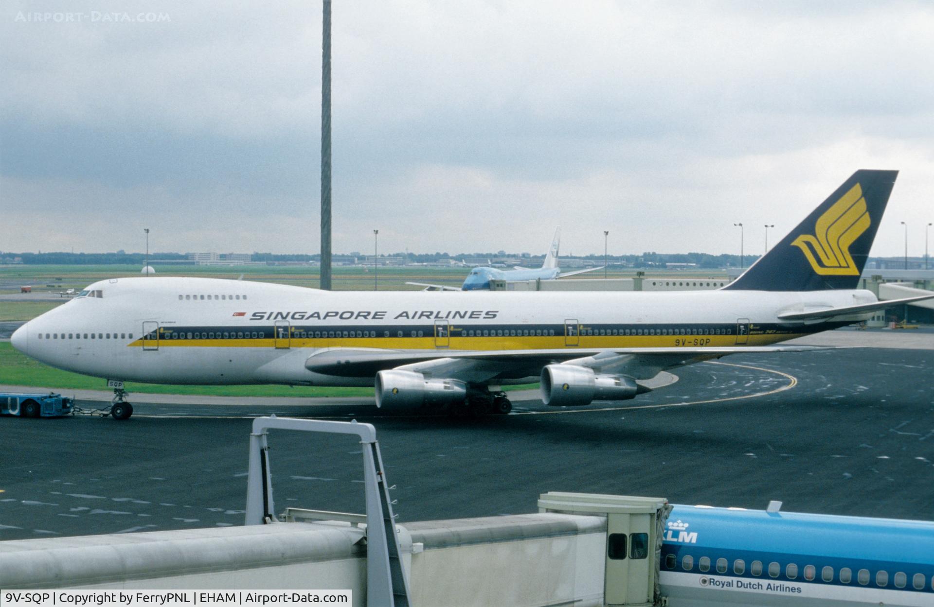 9V-SQP, 1980 Boeing 747-212B C/N 21941, Singapore B742 under tow