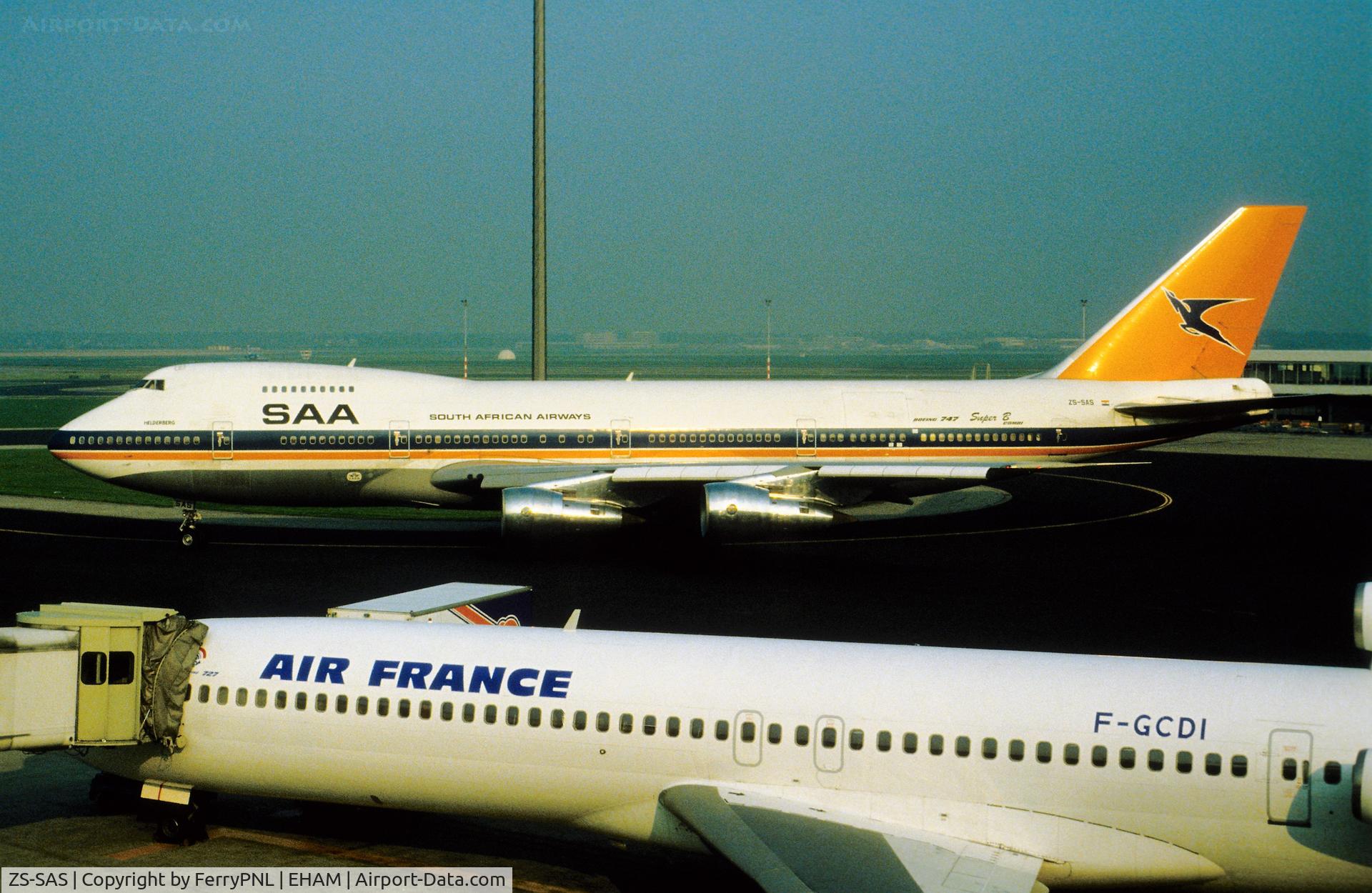 ZS-SAS, 1980 Boeing 747-244B C/N 22171, SAA B742