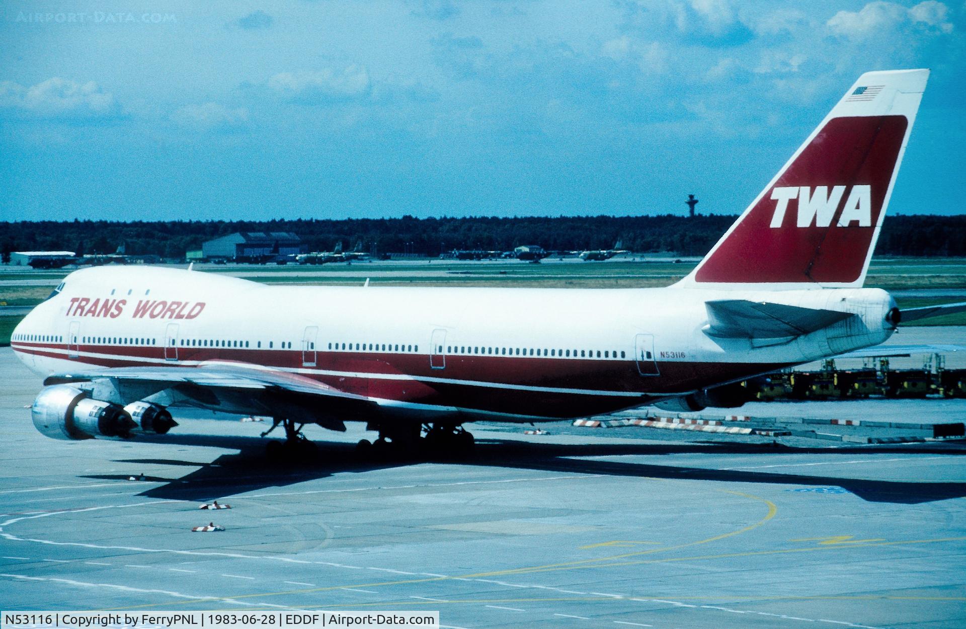 N53116, 1970 Boeing 747-131 C/N 20321, TWA B741