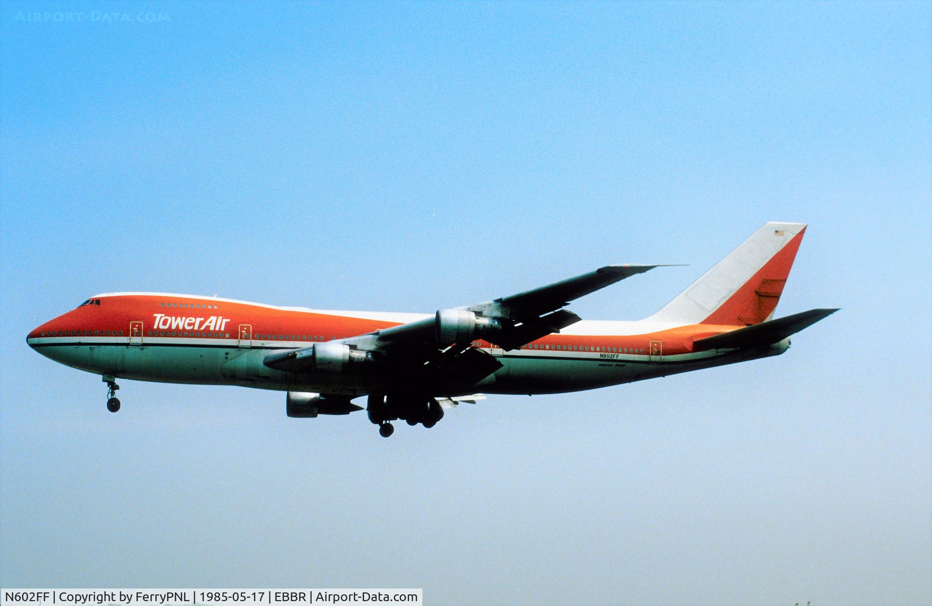 N602FF, 1970 Boeing 747-124 C/N 19734, Tower Air B741 in Avianca outfit
