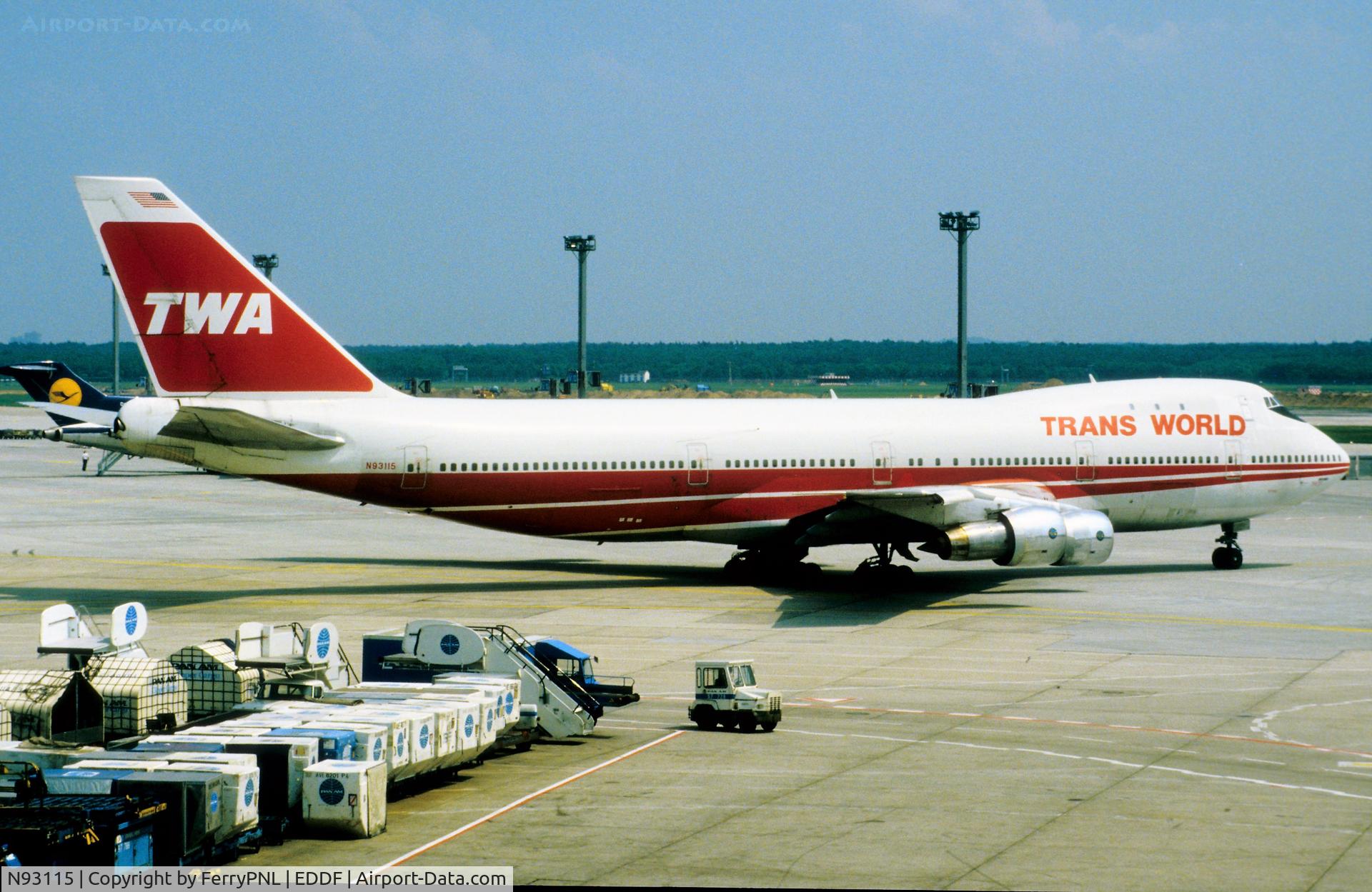 N93115, 1971 Boeing 747-131 C/N 20320, TWA B741 about to fly tans Atlantic