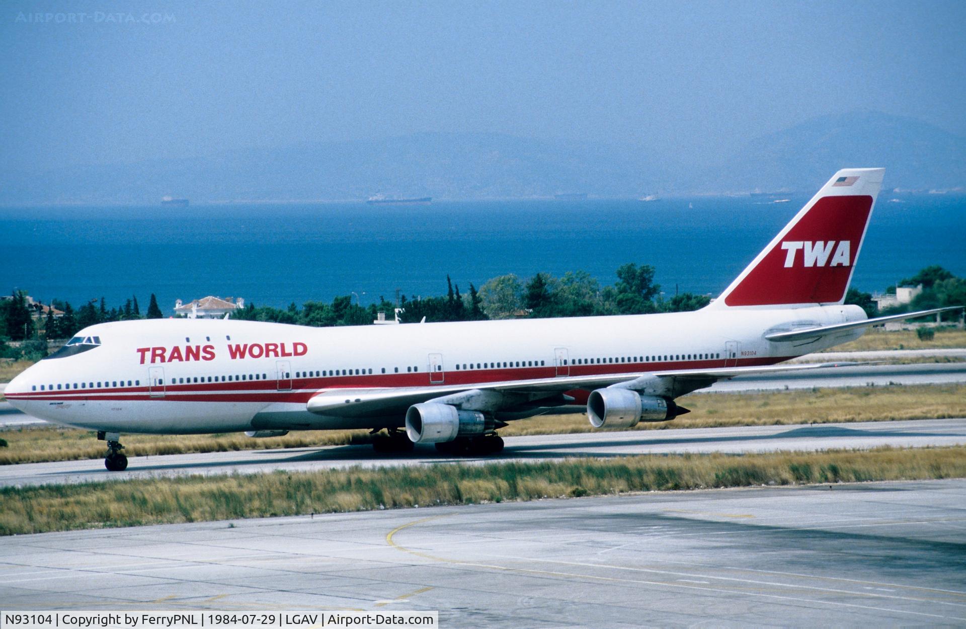 N93104, 1970 Boeing 747-131 C/N 19670, TWA B741