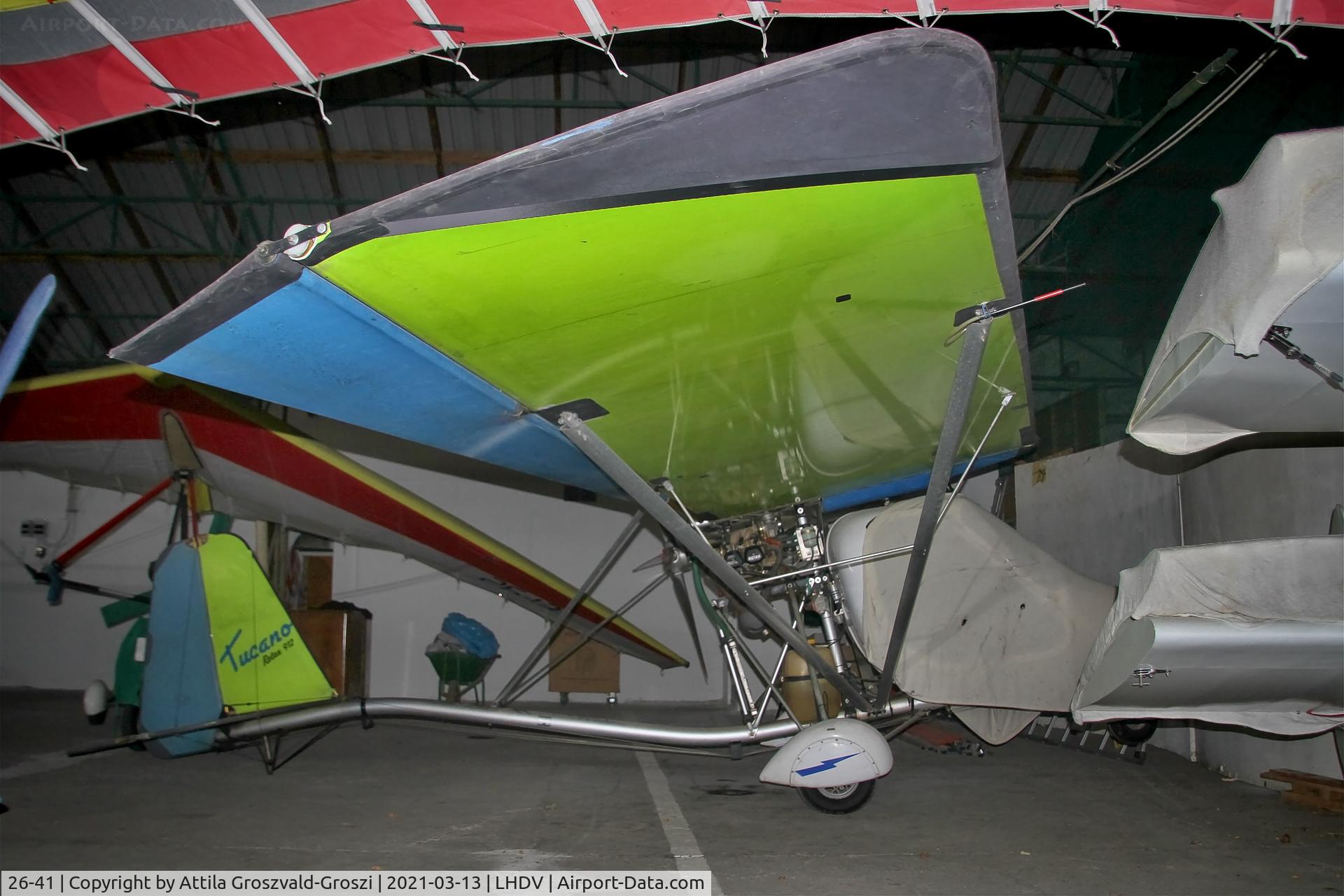 26-41, Ferrari Tucano V C/N 166-M, LHDV - Dunaújváros-Kisapostag Airport, Hungary