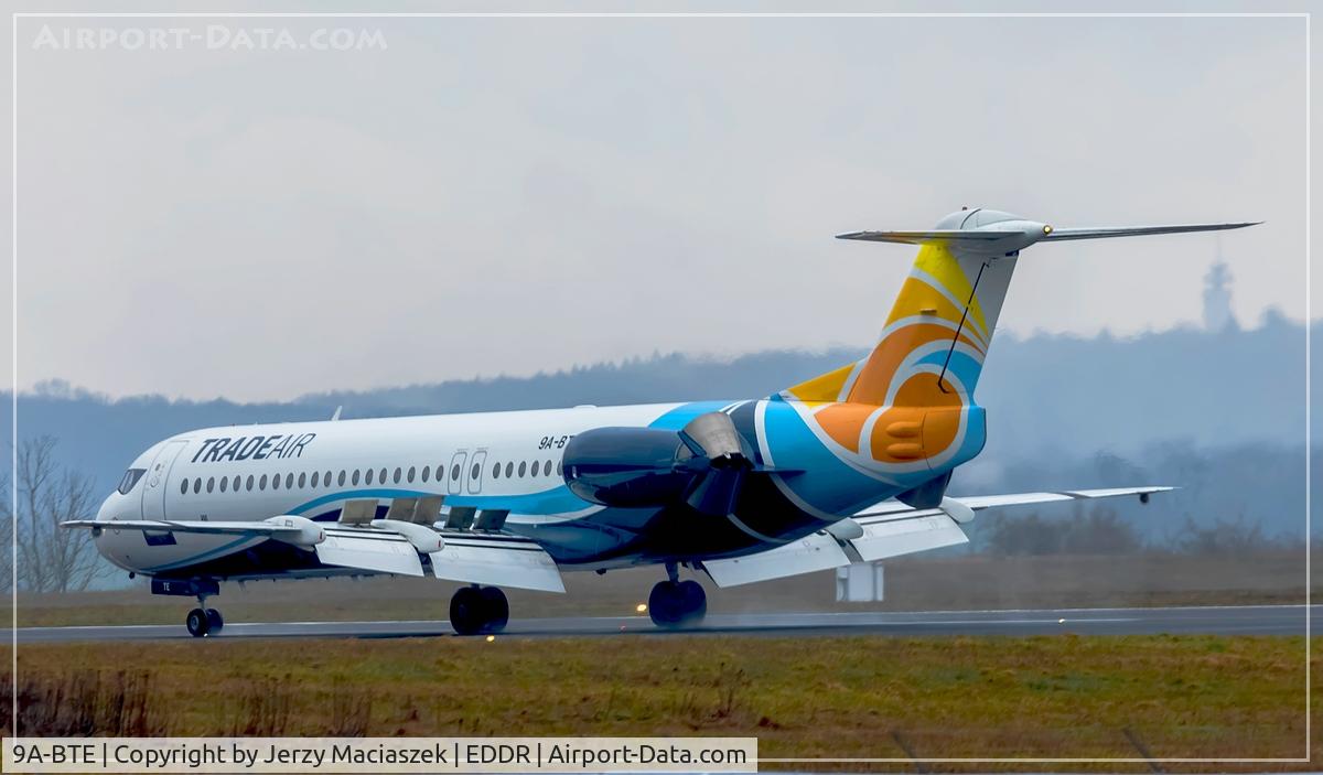 9A-BTE, 1992 Fokker 100 (F-28-0100) C/N 11416, Fokker 100 (F-28-0100), c/n: 11416
