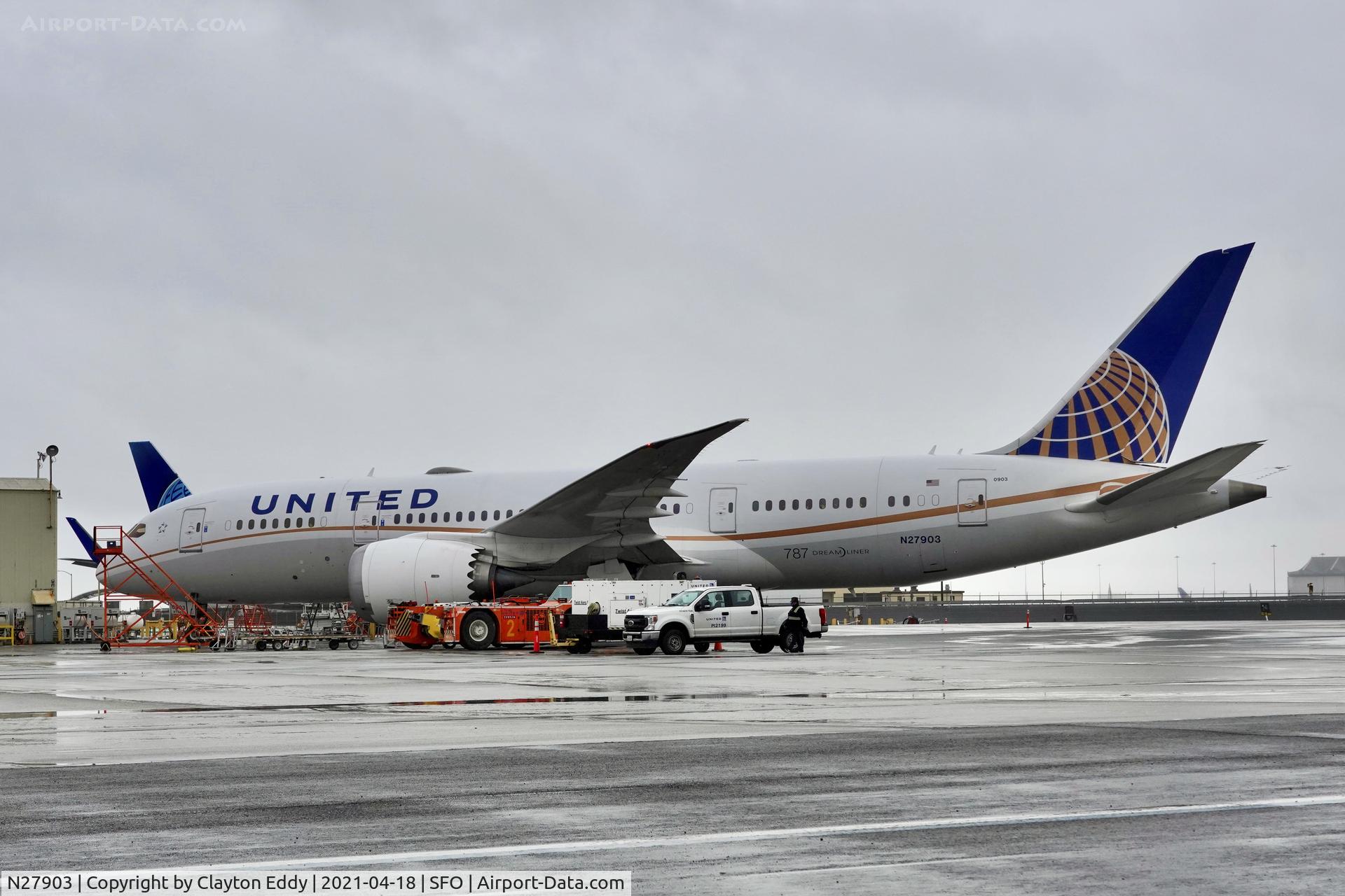 N27903, 2012 Boeing 787-8 Dreamliner C/N 34823, SFO 2021.