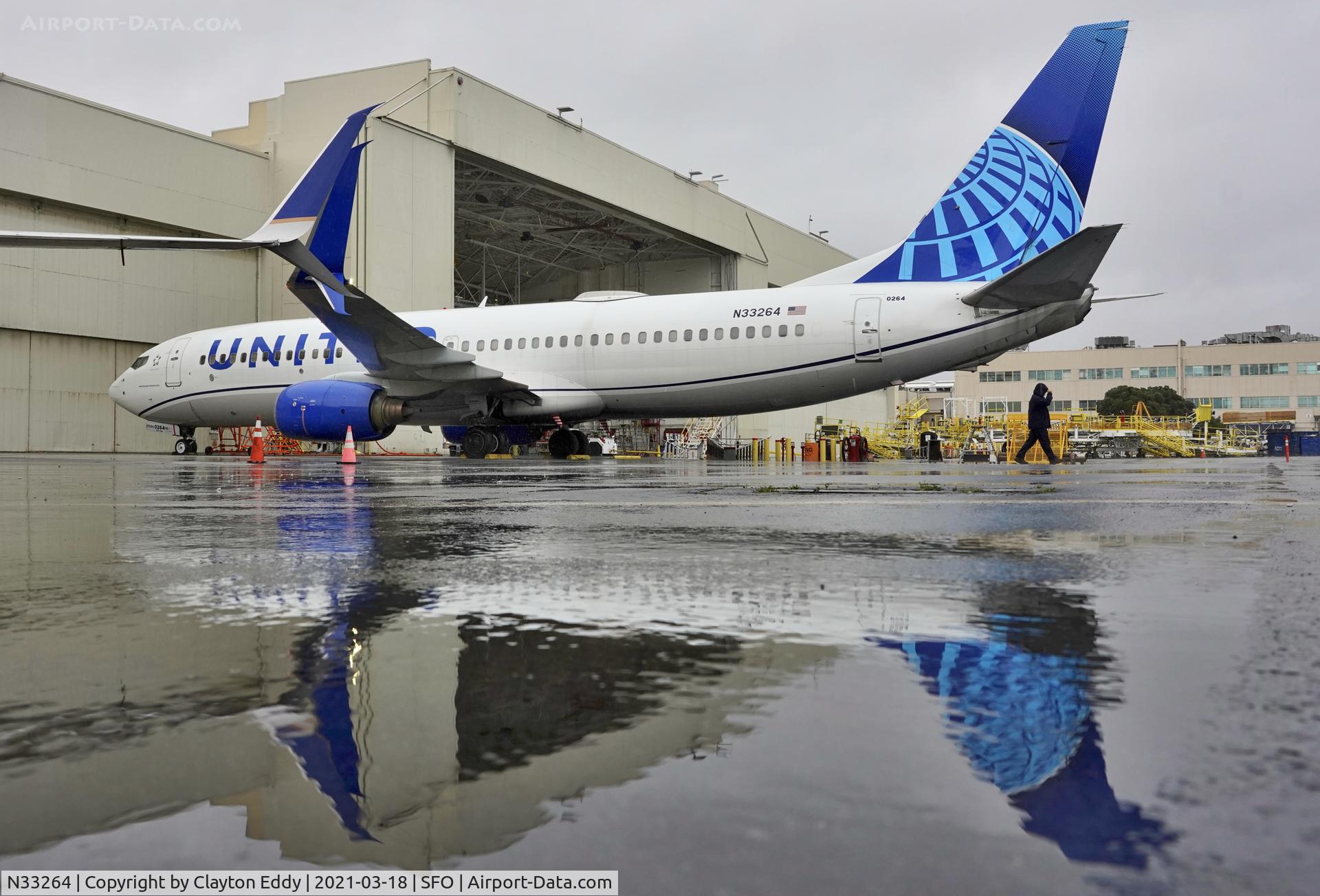 N33264, 2001 Boeing 737-824 C/N 31584, SFO 2021.