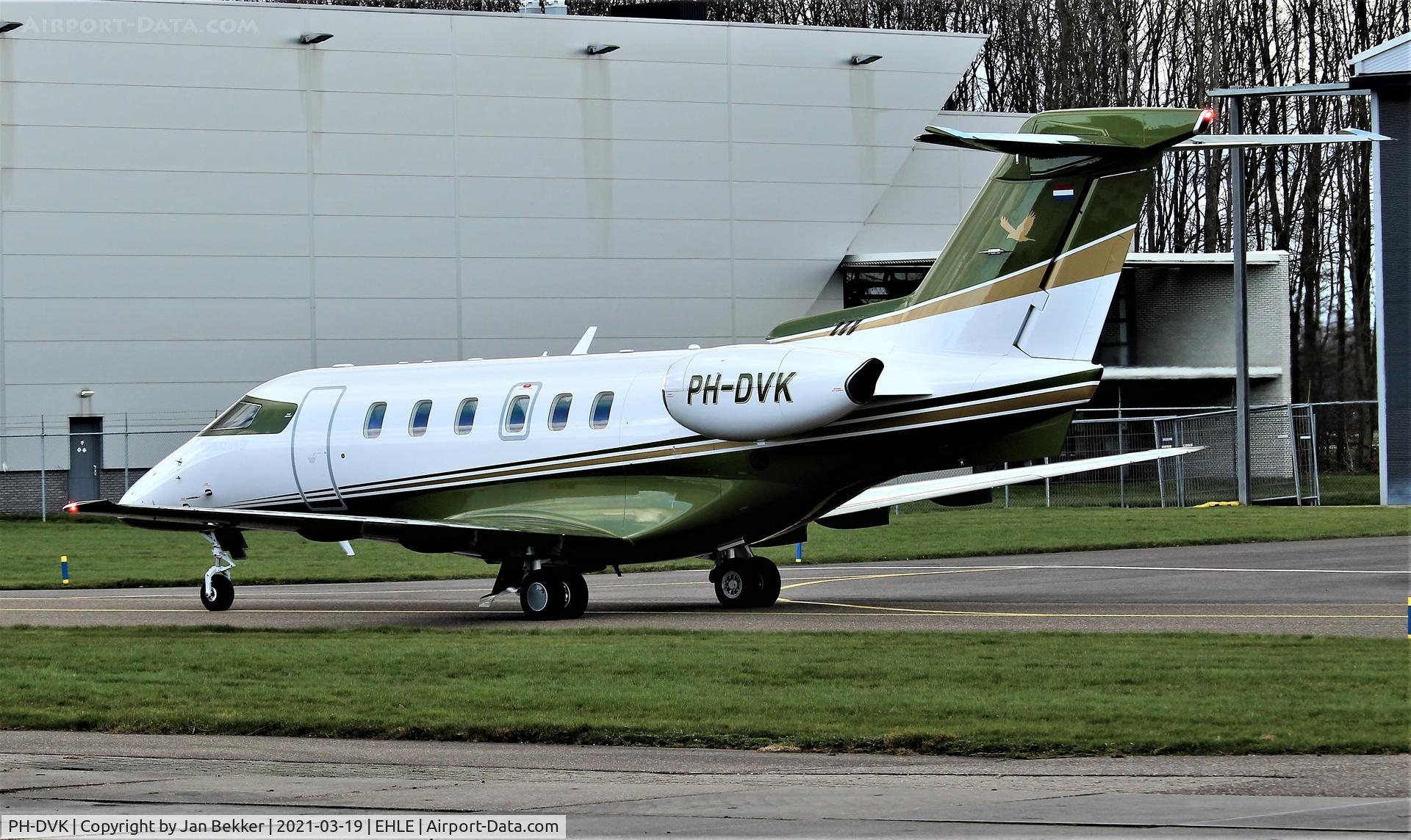 PH-DVK, 2021 Pilatus PC-24 C/N 197, Lelystad Airport. After a delay of 3 days the aircraft is now ready for its first flight in her new livery to its homebase Rotterdam (EHRD)