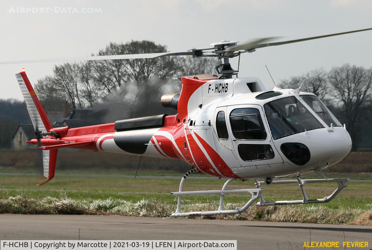 F-HCHB, Eurocopter AS-350B-3 Ecureuil Ecureuil C/N 7695, taking-off.