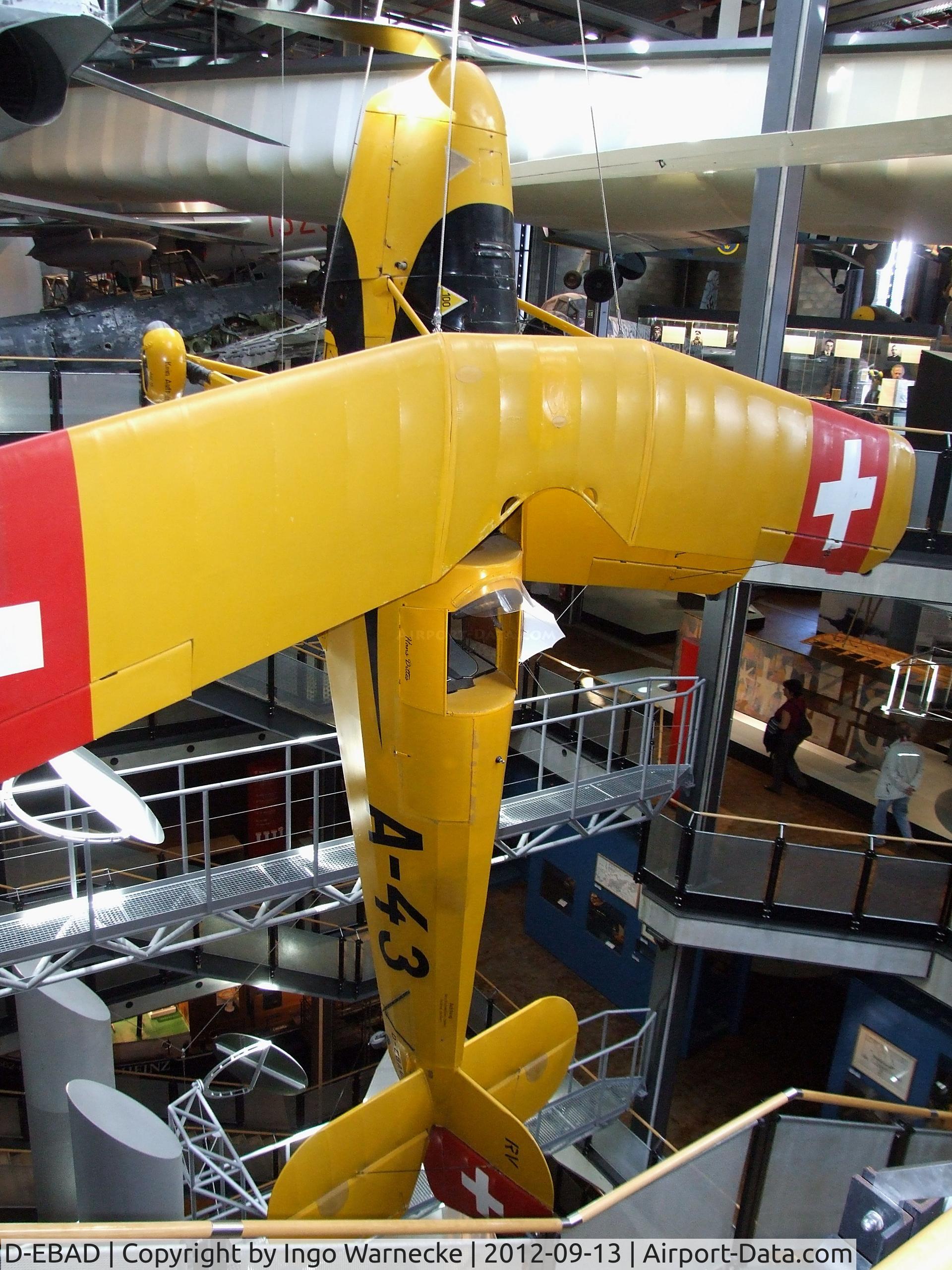 D-EBAD, 1939 Doflug Bu-131B Jungmann C/N 55, Bücker (Doflug) Bü 131B Jungmann at the DTM (Deutsches Technikmuseum), Berlin