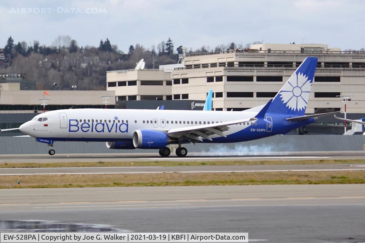 EW-528PA, 2019 Boeing 737-8 MAX C/N 43344, First 737 MAX 8 for Belavia.