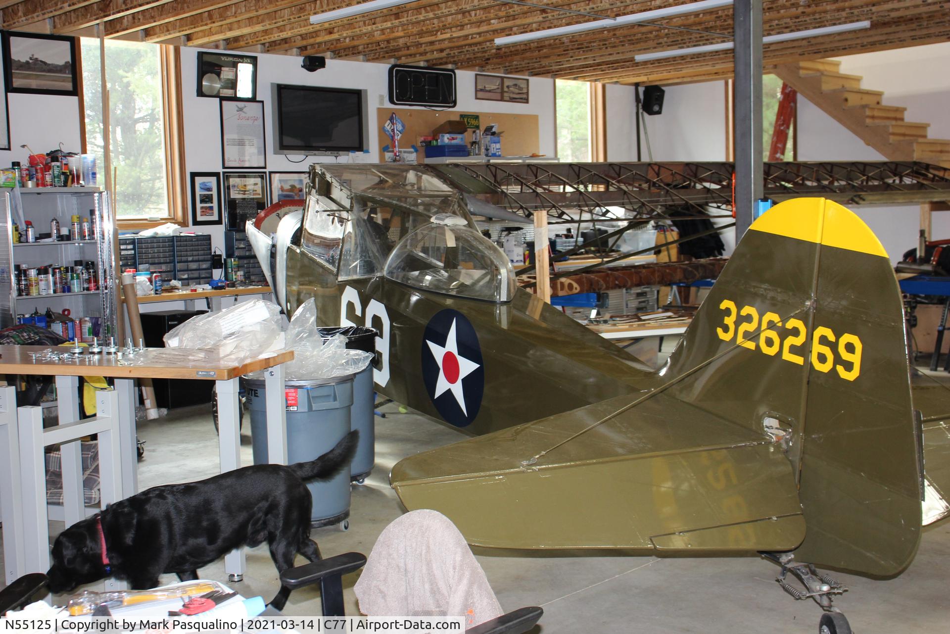 N55125, 1943 Taylorcraft DCO-65 C/N 5580, Taylorcraft L-2