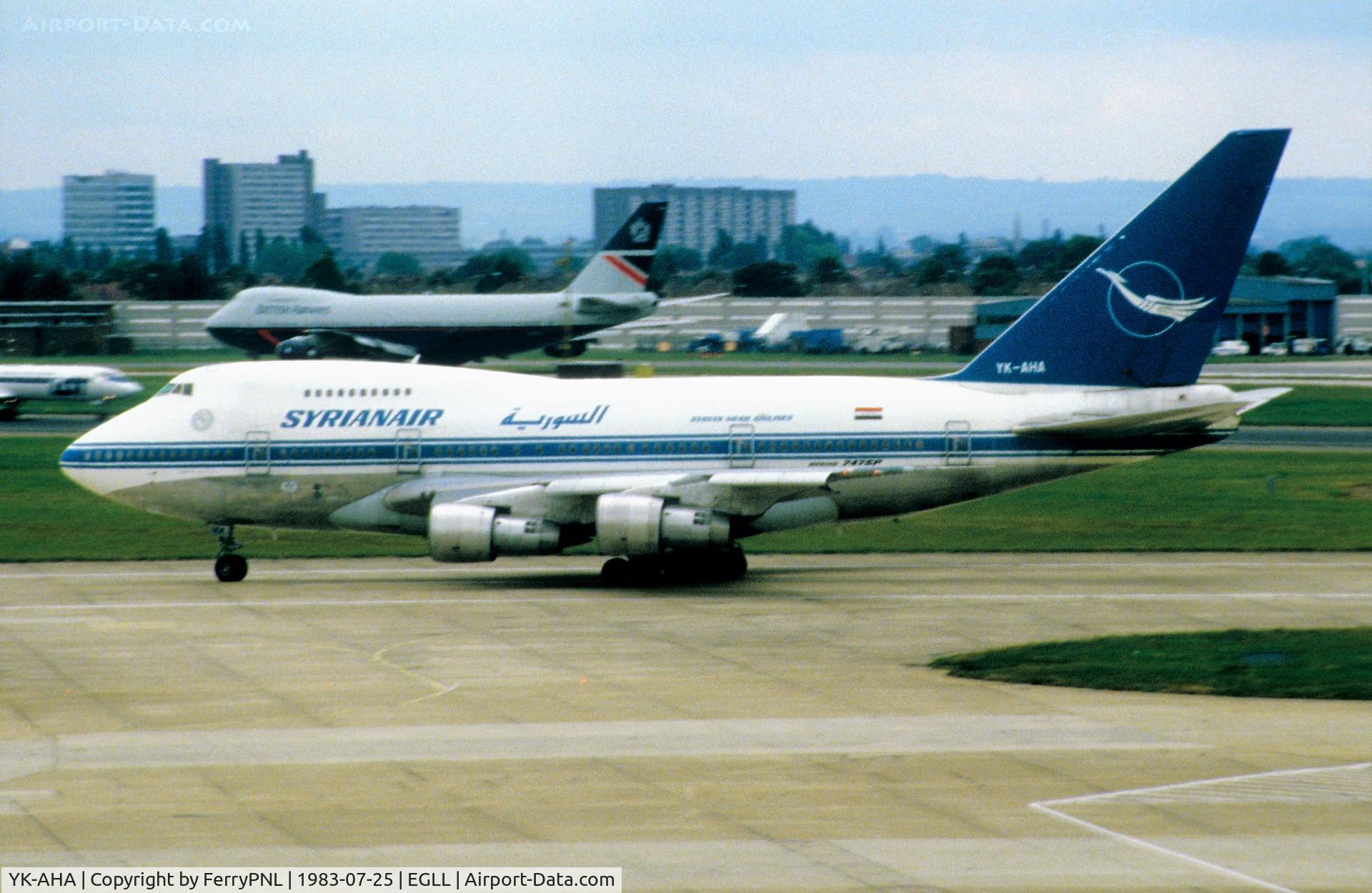 YK-AHA, 1976 Boeing 747SP-94 C/N 21174, Syrian B747SP