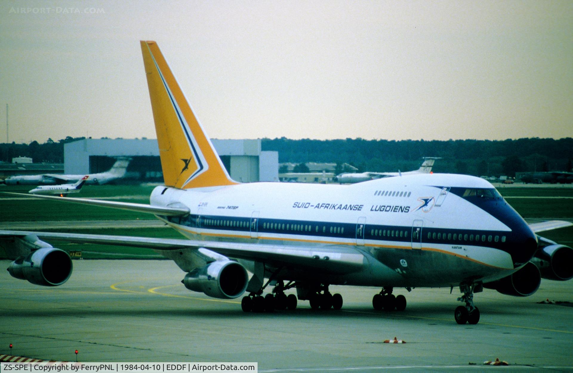ZS-SPE, 1976 Boeing 747SP-44 C/N 21254, Arrival of South African B747SP
