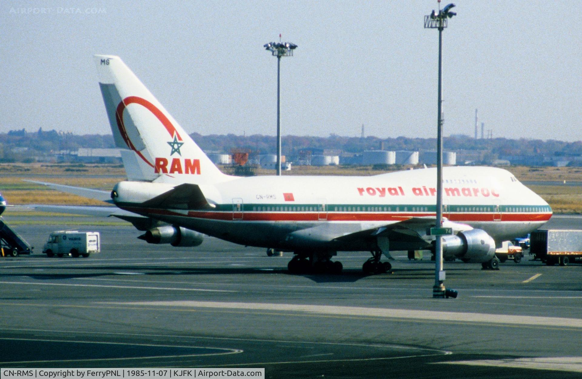 CN-RMS, 1976 Boeing 747SP-44 C/N 21253, RAM B747SP on the tarmac at JFK