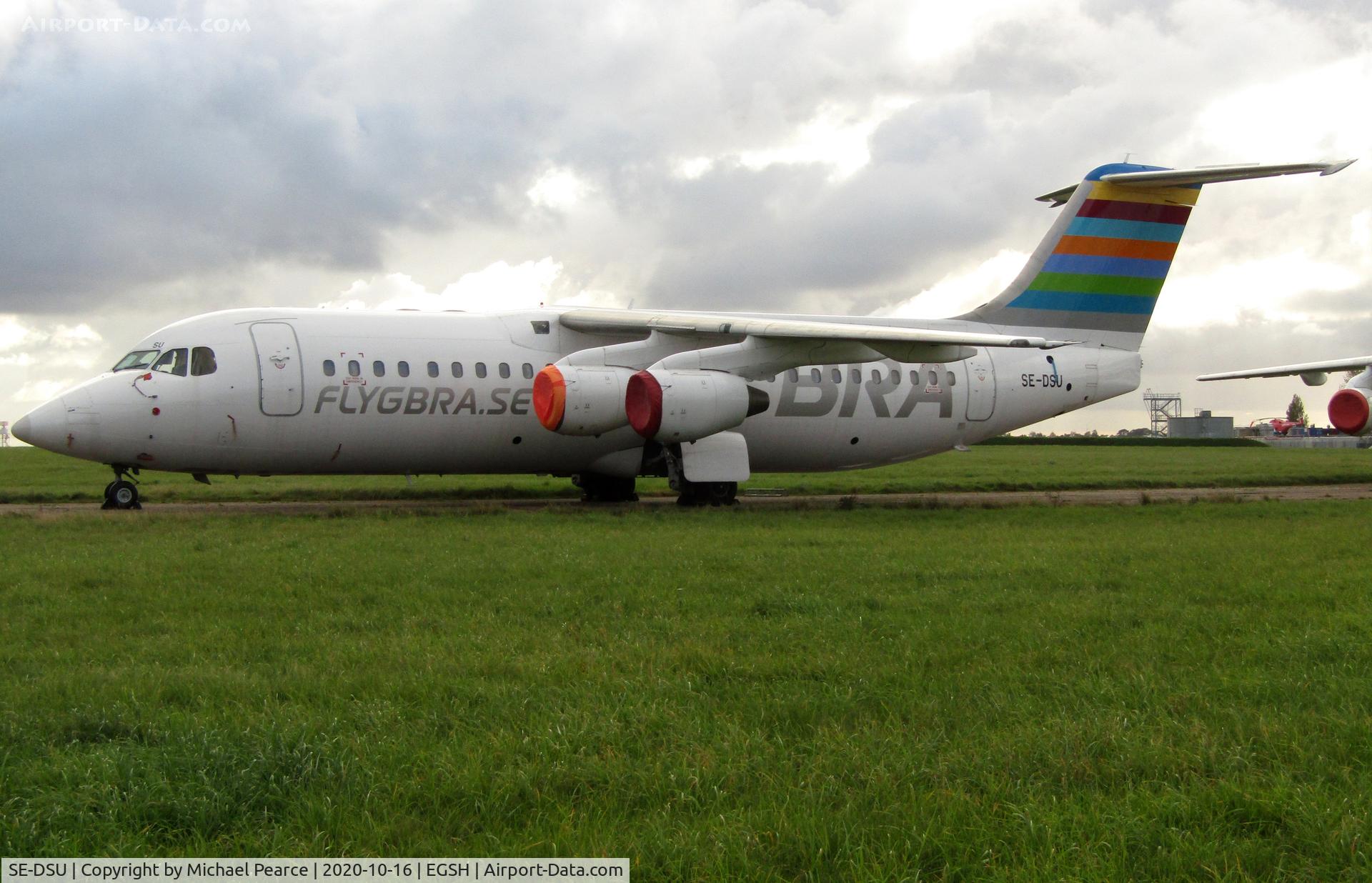 SE-DSU, 1994 British Aerospace Avro 146-RJ100 C/N E3248, Stored North Side awaiting refitting by KLM UK Engineering.