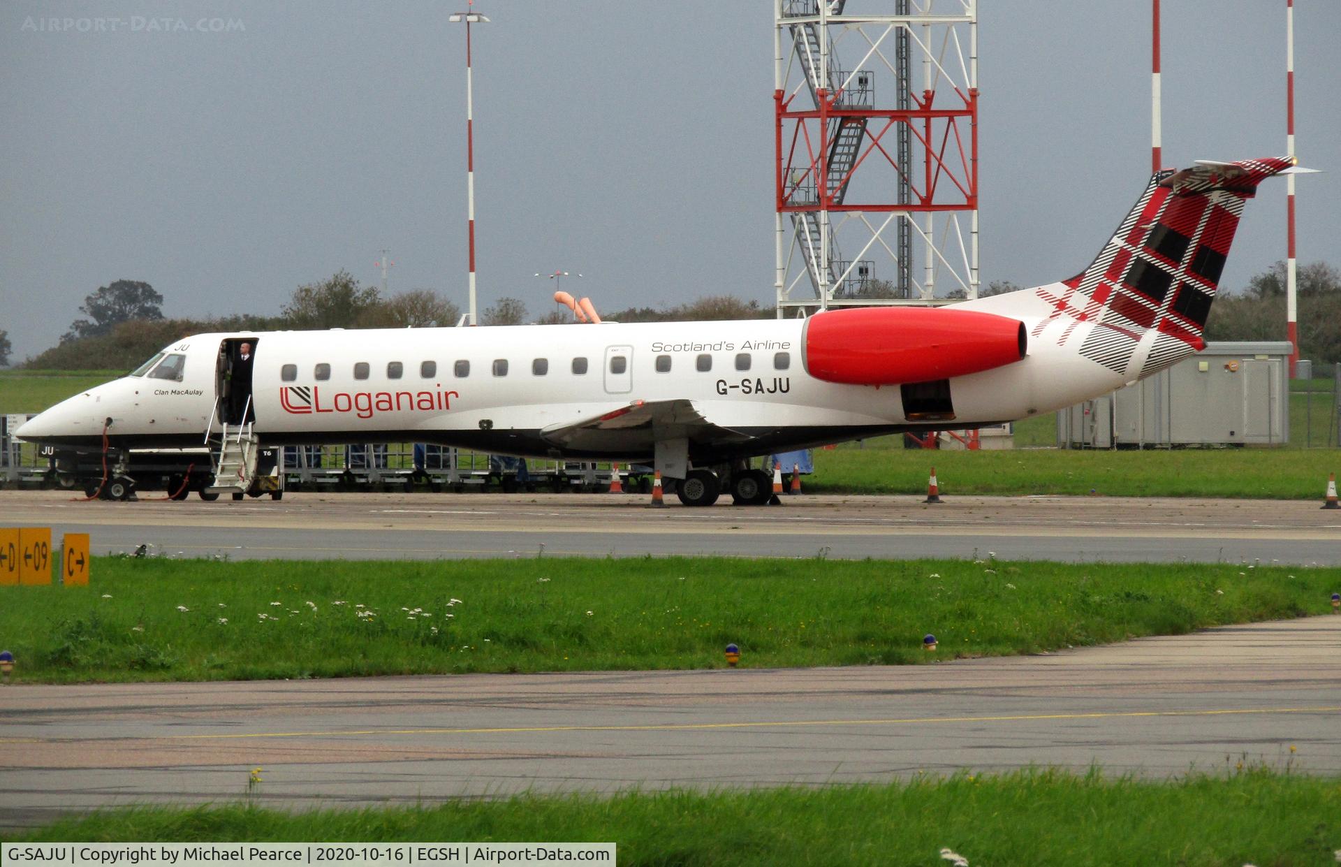 G-SAJU, 2001 Embraer ERJ-135ER (EMB-135ER) C/N 145494, 