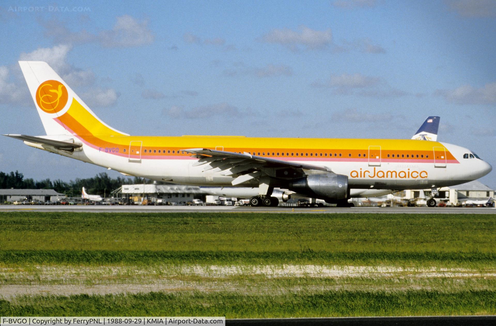 F-BVGO, 1981 Airbus A300B4-203 C/N 129, Air Jamaica A300 lined-up for departure