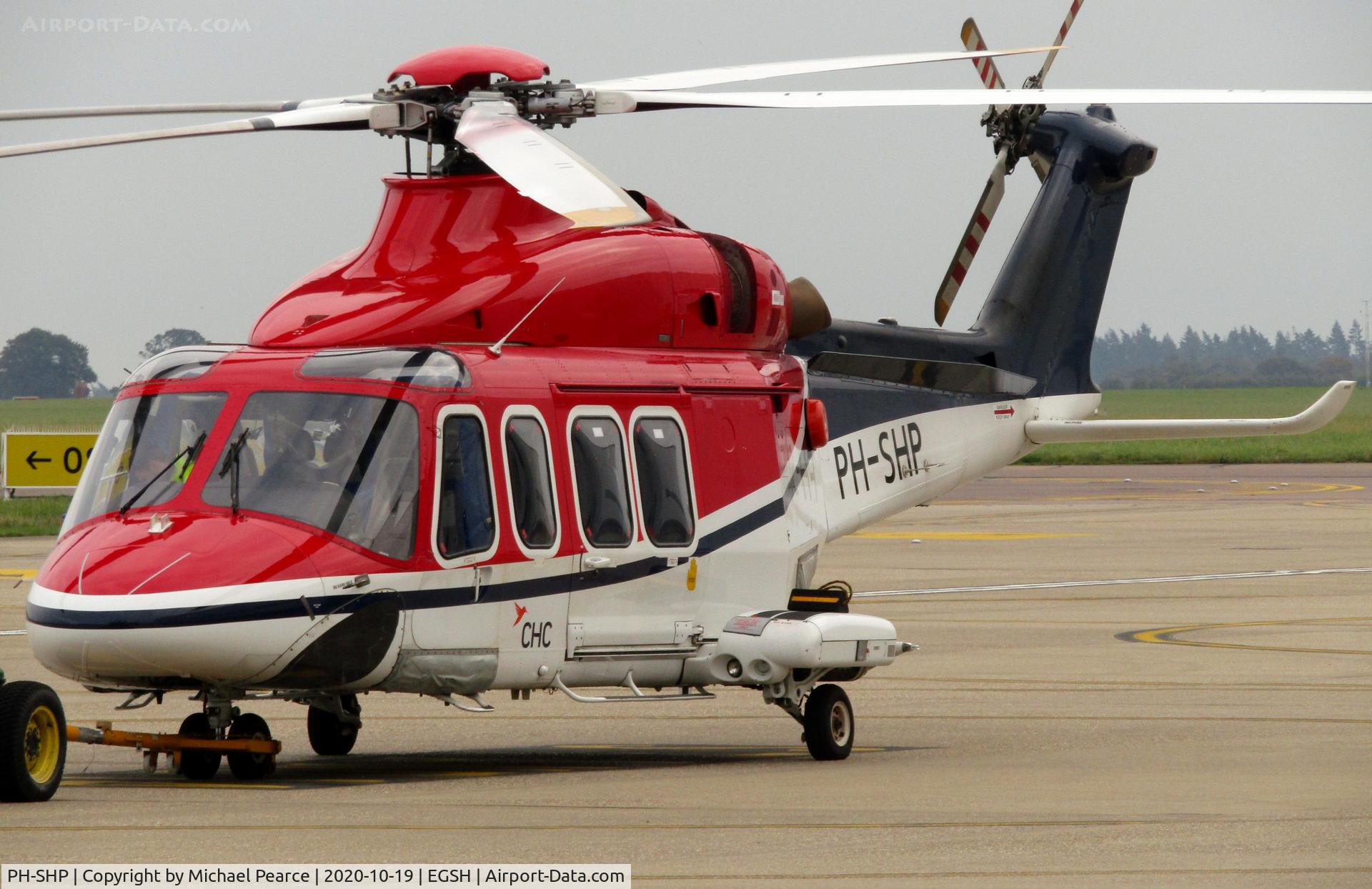 PH-SHP, 2007 AgustaWestland AW-139 C/N 31099, Parked at SaxonAir.