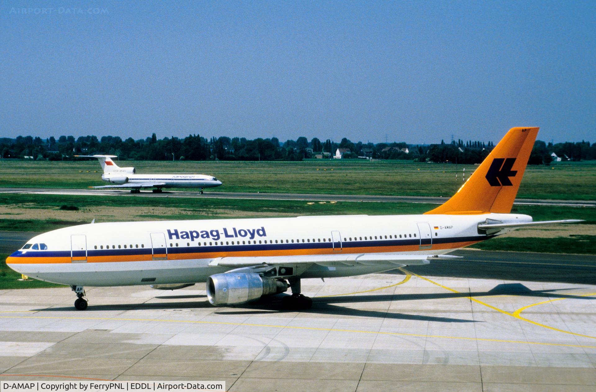 D-AMAP, 1974 Airbus A300B4-103 C/N 009, Hapag-Lloyd A300 taxying-in