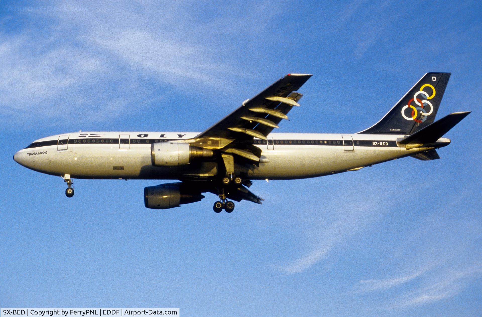 SX-BED, 1980 Airbus A300B4-102 C/N 058, Olympic A300 on short finals