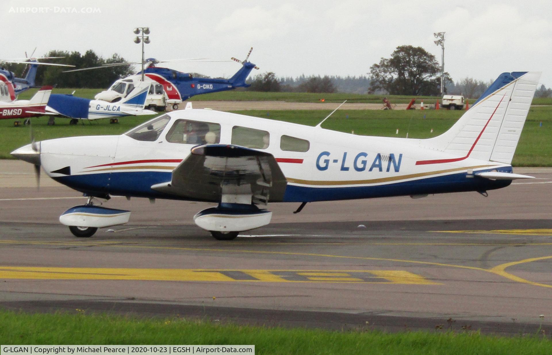 G-LGAN, 1999 Piper PA-28-181 Cherokee Archer III C/N 2843248, Arriving at SaxonAir from Turweston (EGBT).