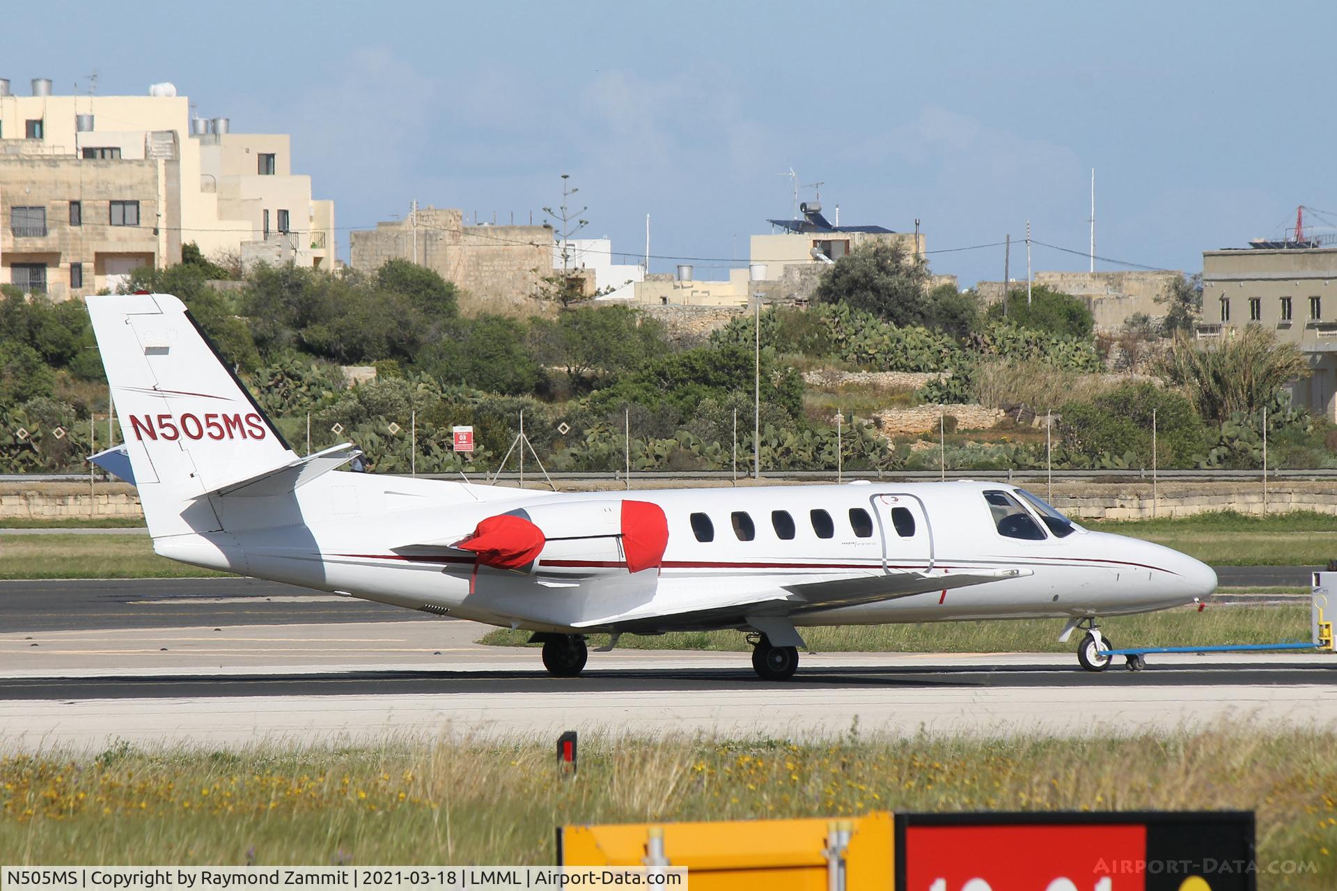 N505MS, 1989 Cessna 550B Citation Bravo C/N 550-0601, Cessna 550B Citation Bravo N505MS Maghreb Air Services