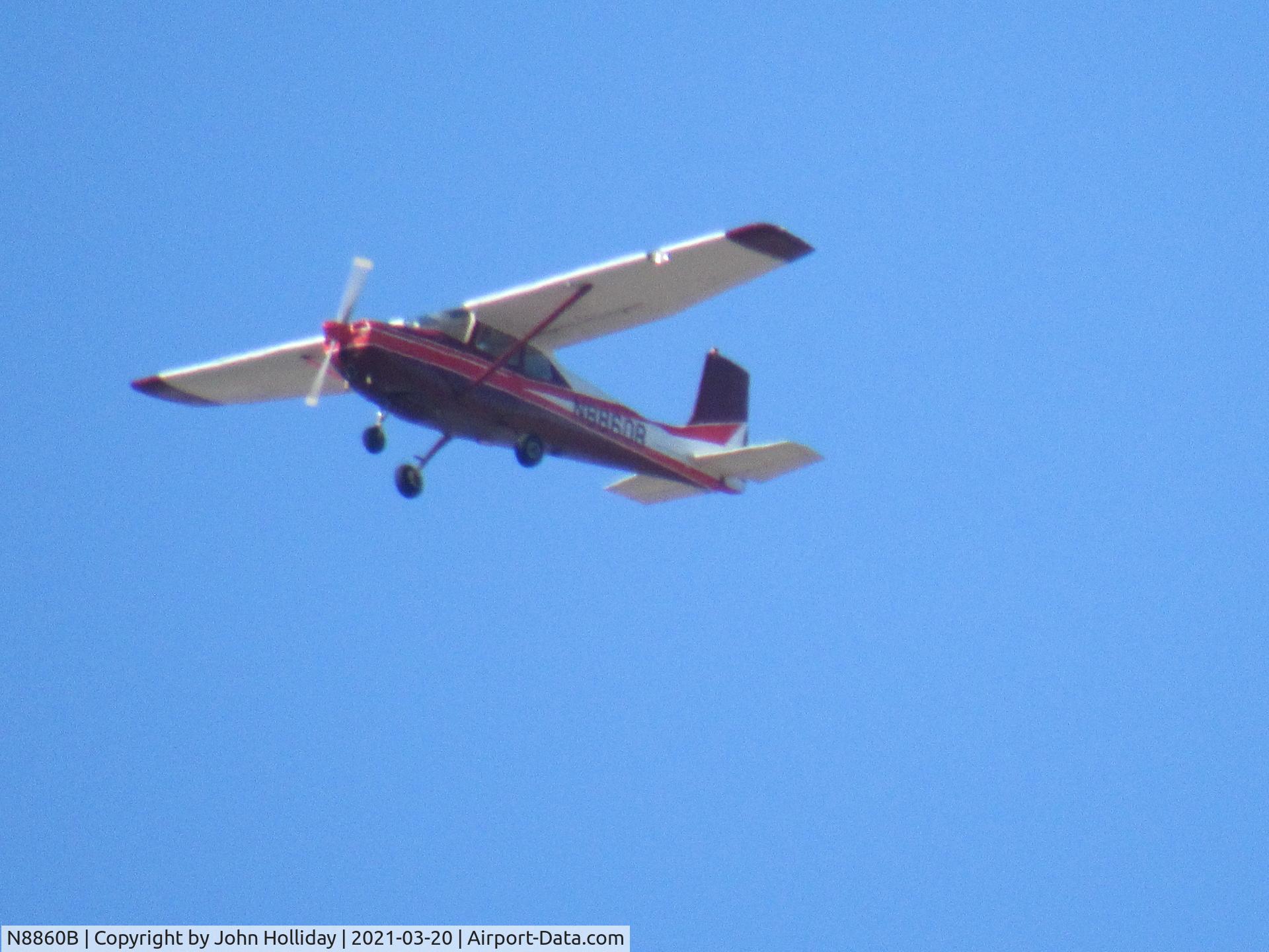 N8860B, 1958 Cessna 172 C/N 36560, Flight over Westwood Park, Mackinaw Illinois