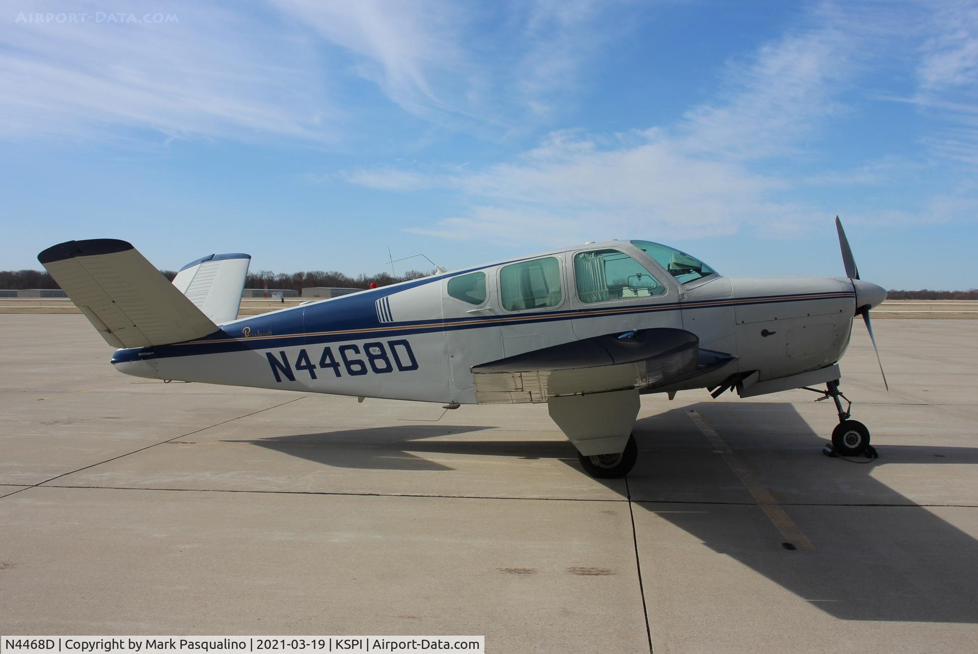 N4468D, 1956 Beech G35 Bonanza C/N D-4582, Beech G35