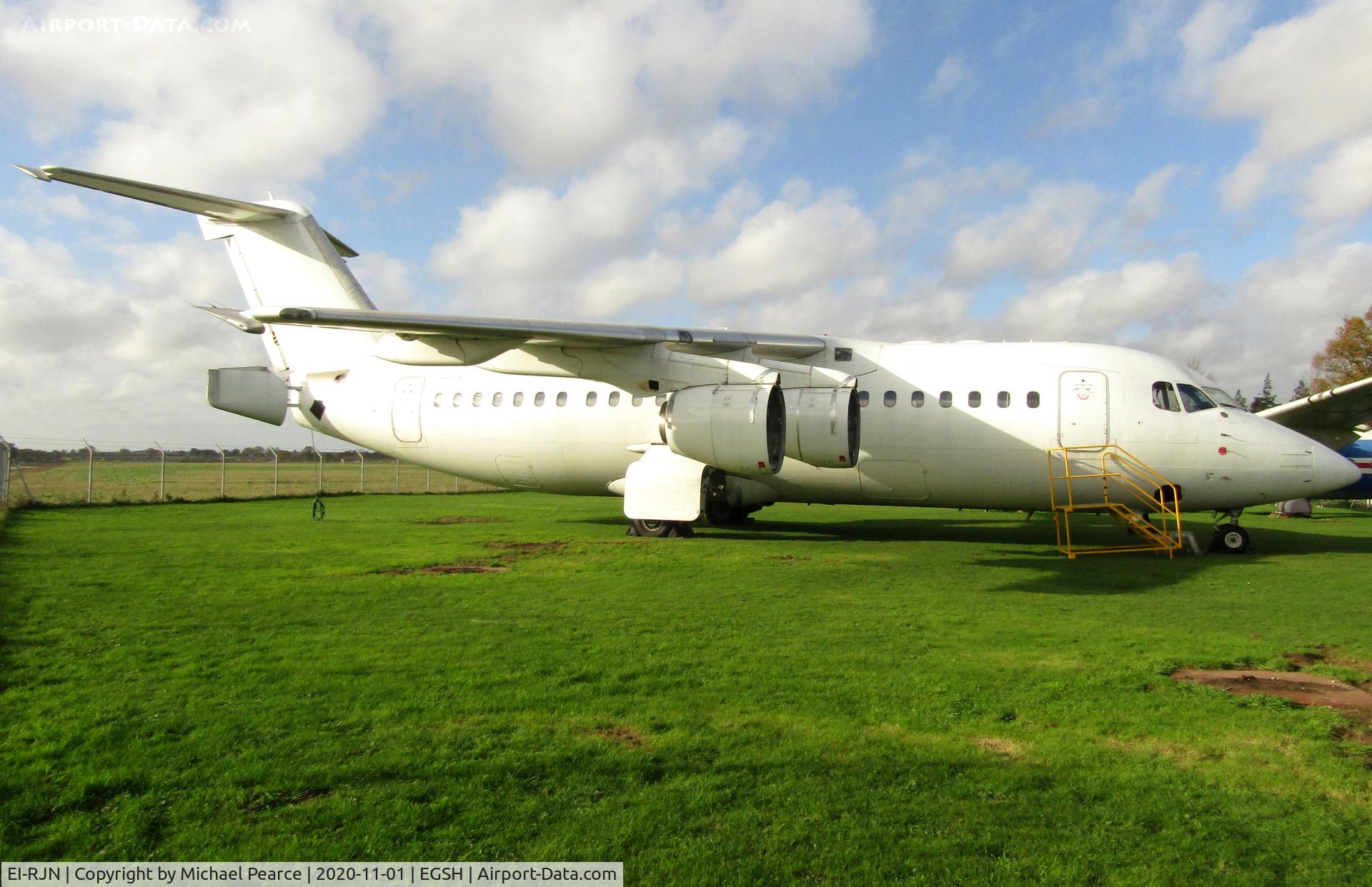 EI-RJN, 1999 BAE Systems Avro 146-RJ85 C/N E.2351, Lifted over the NDR on 30th October 2020, now part of the City of Norwich Aviation Museum aircraft collection.