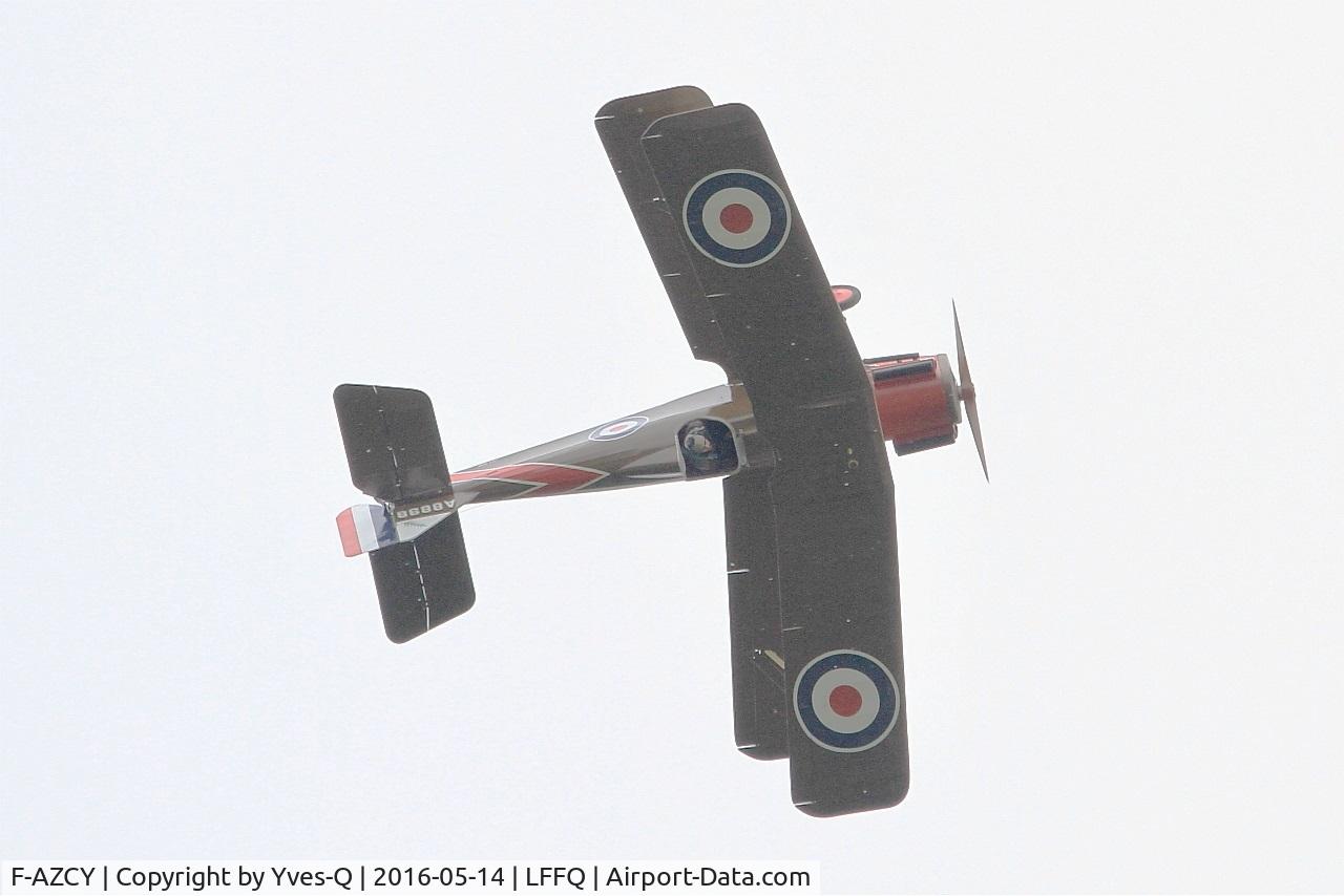 F-AZCY, Royal Aircraft Factory SE-5A Replica C/N 03, Royal Aircraft Factory SE-5, On display, La Ferté-Alais Airfield (LFFQ) Air Show 2016