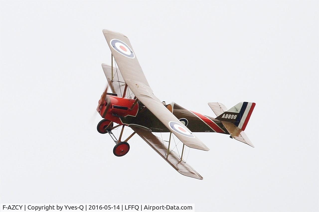 F-AZCY, Royal Aircraft Factory SE-5A Replica C/N 03, Royal Aircraft Factory SE-5, On display, La Ferté-Alais Airfield (LFFQ) Air Show 2016