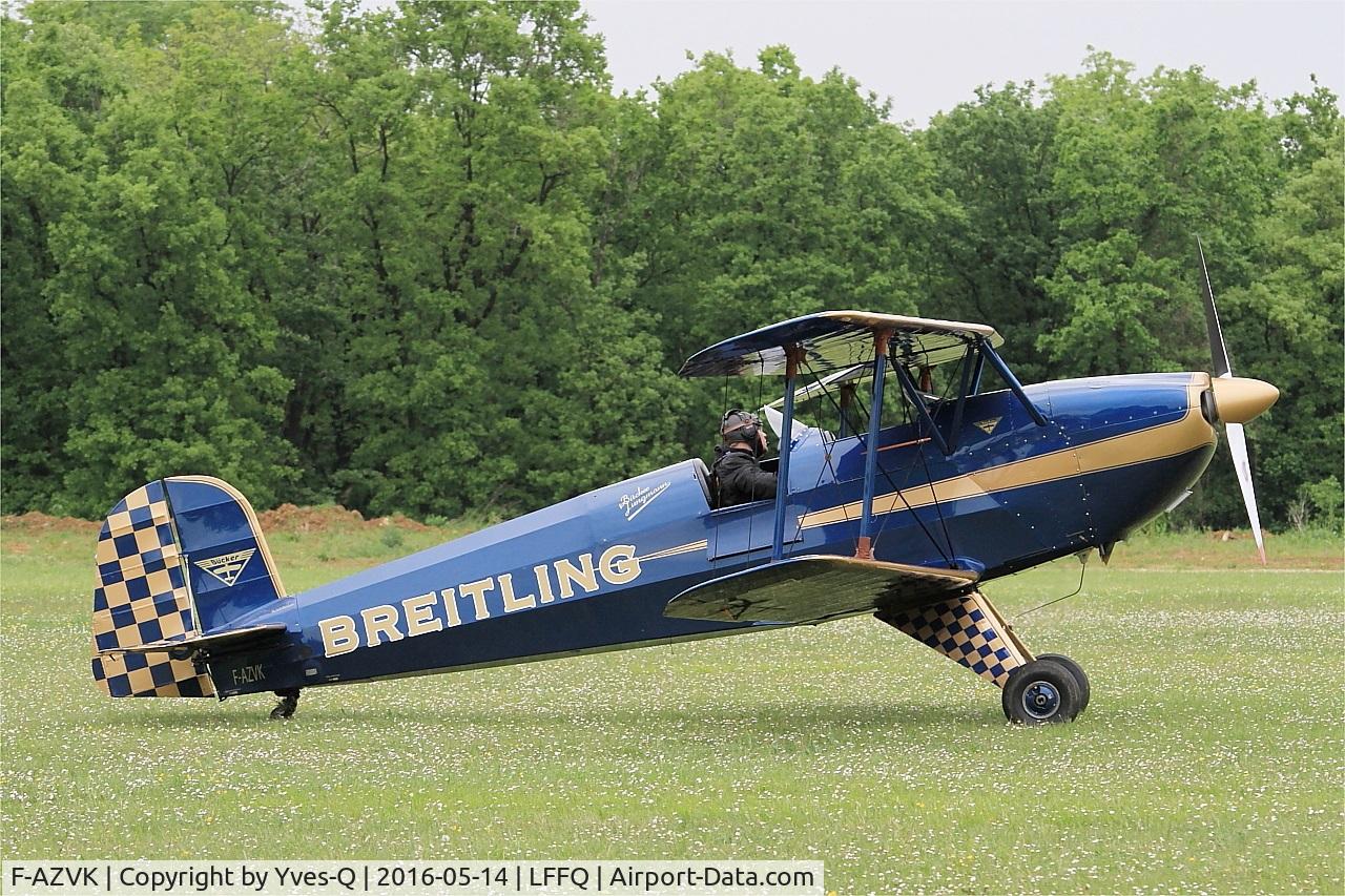 F-AZVK, 1935 Bucker Bu-131 Jungmann C/N 27, Bucker Bu-131 Jungmann, Taxiing, La Ferté-Alais Airfield (LFFQ) Air Show 2016