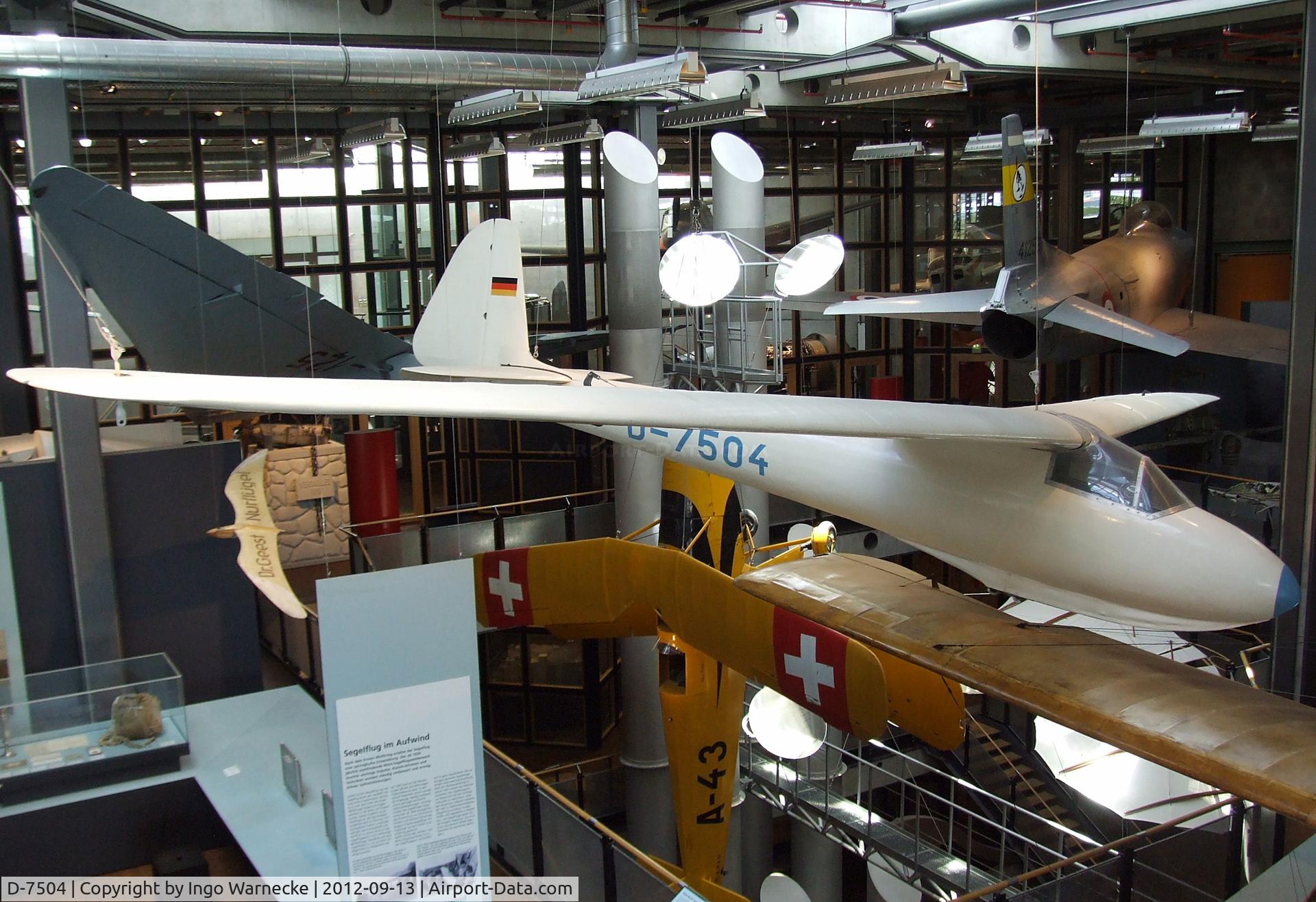 D-7504, DFS Olympia-Meise C/N 003, Jacobs DFS Olympia-Meise at the DTM (Deutsches Technikmuseum), Berlin