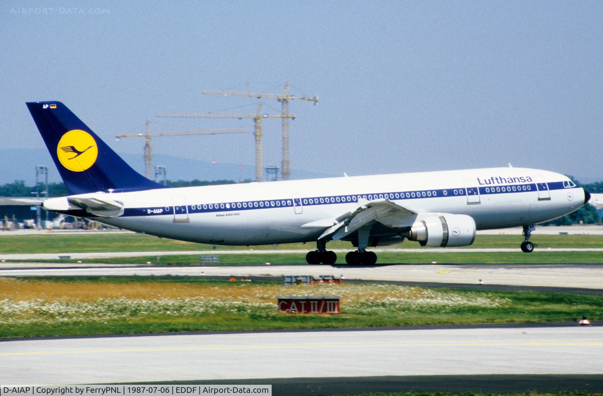D-AIAP, 1987 Airbus A300B4-603 C/N 414, Landing of Lufthansa A306