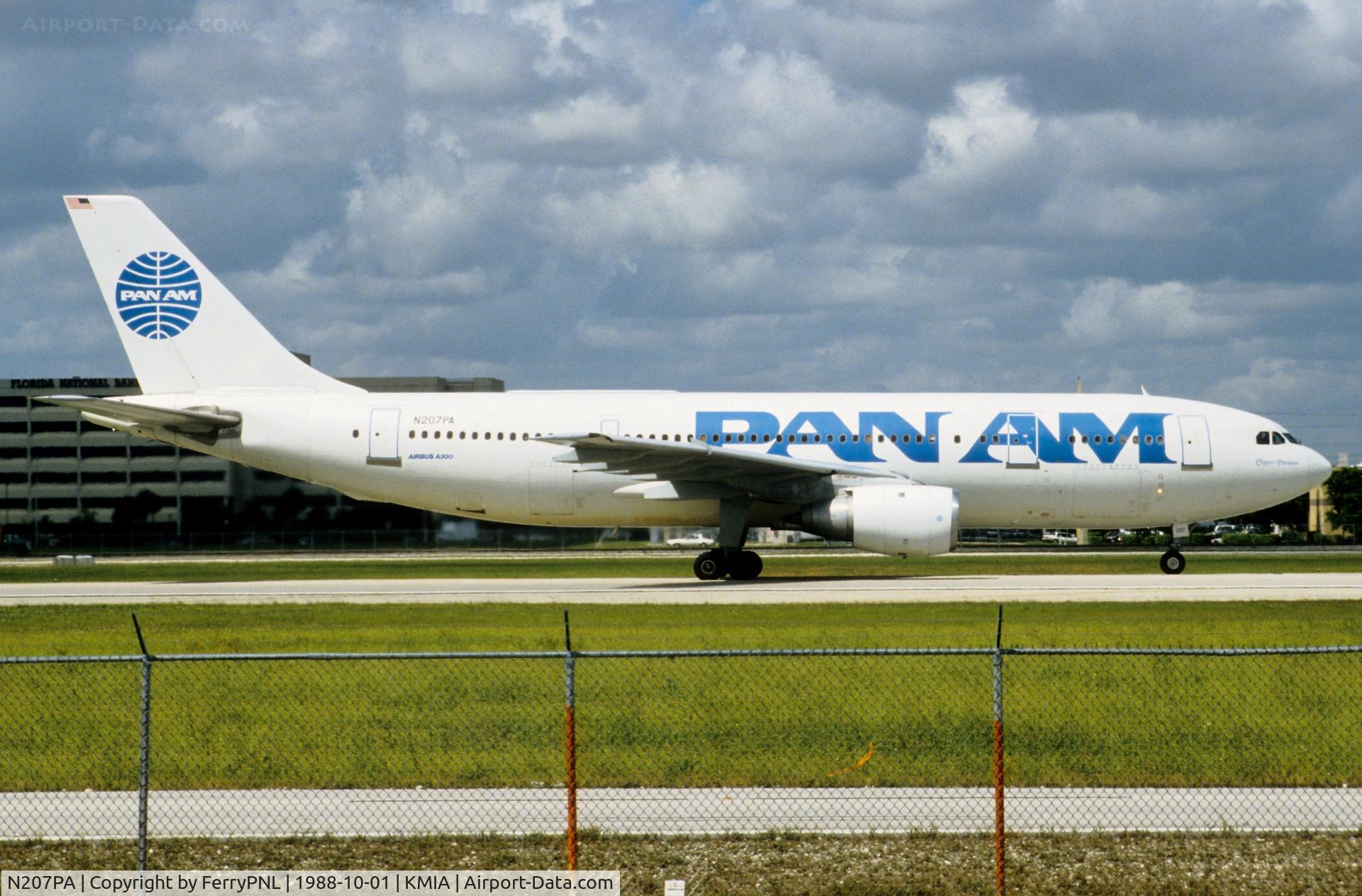 N207PA, 1983 Airbus A300B4-203F C/N 236, PanAm A300 for departure