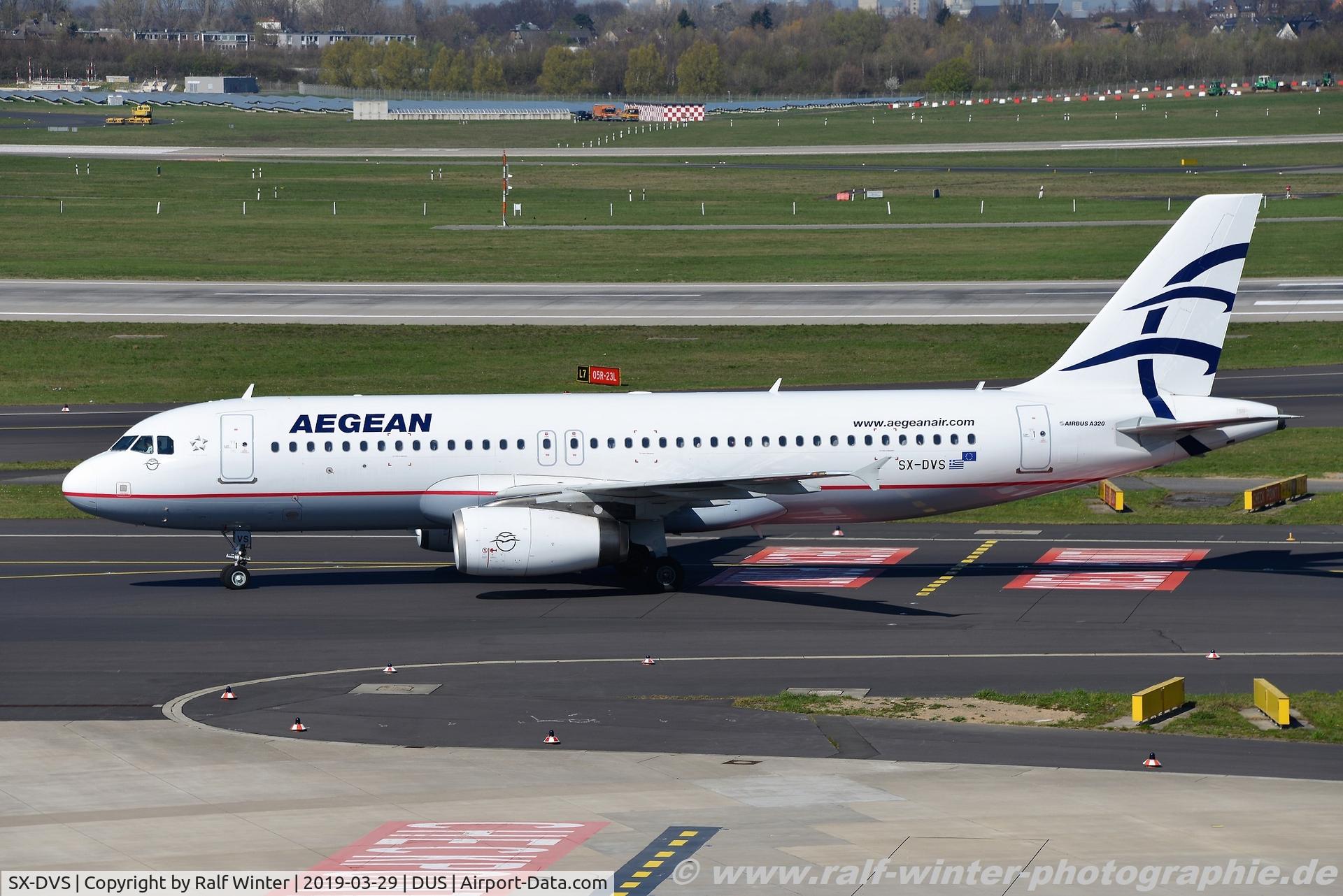 SX-DVS, 2008 Airbus A320-232 C/N 3709, Airbus A320-232 - A3 AEE Aegean Airlines - 3709 - SX-DVS - 29.03.2019 - DUS