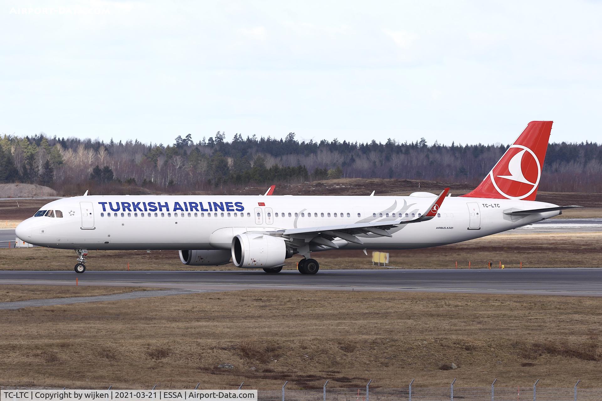TC-LTC, 2020 Airbus A321-271NX C/N 10143, RWY 01L
