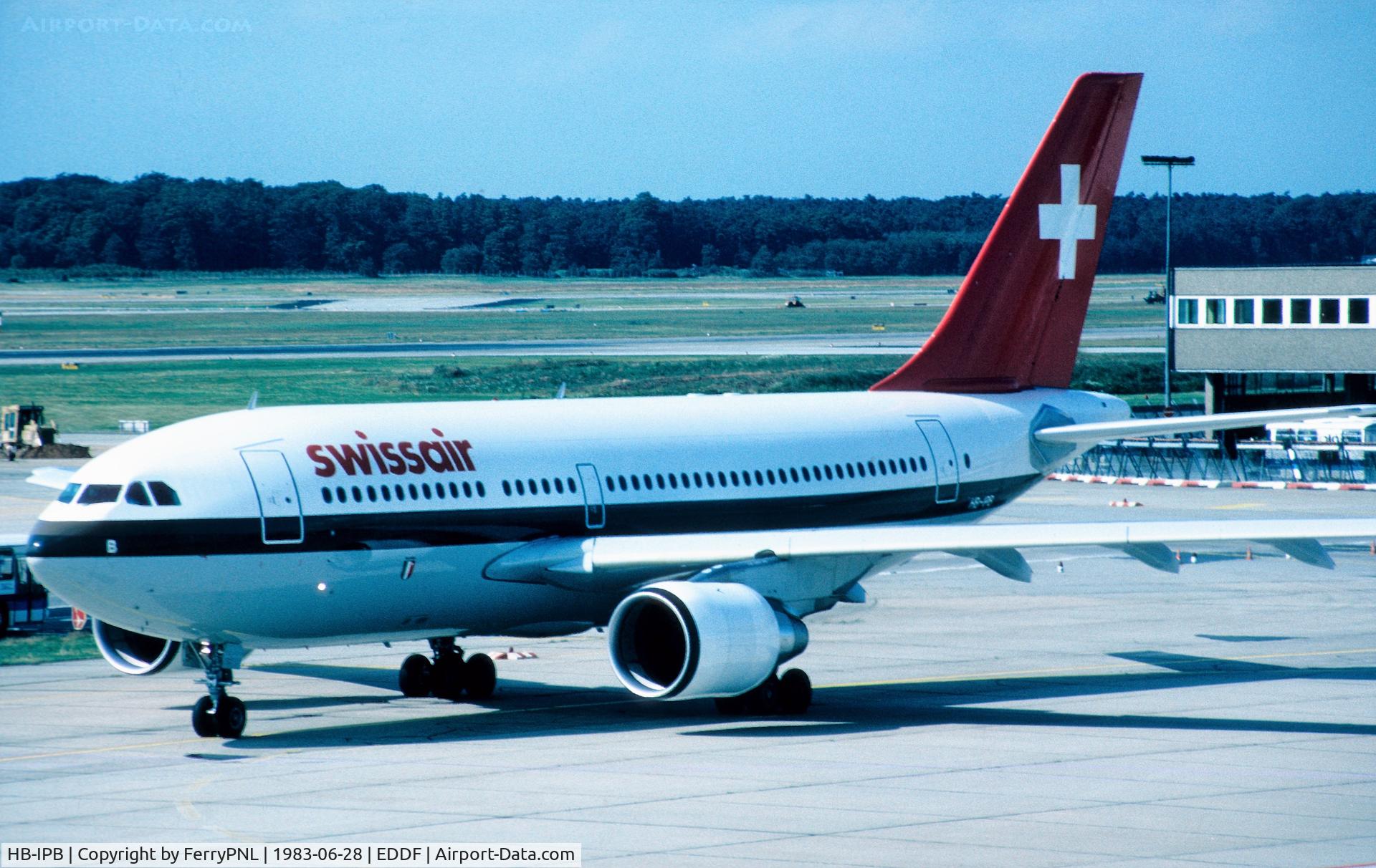 HB-IPB, 1983 Airbus A310-222 C/N 251, Swissair A310