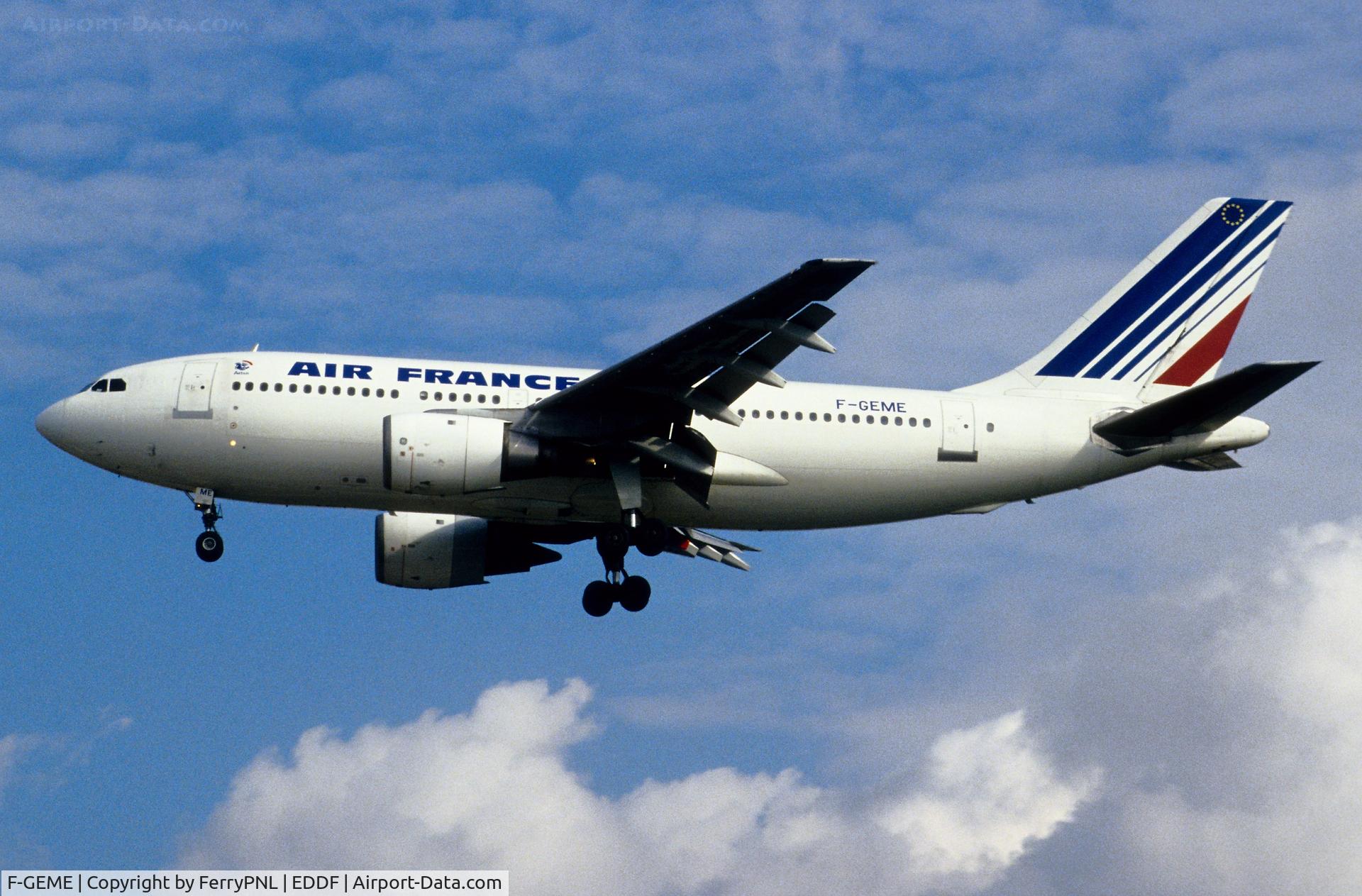 F-GEME, 1985 Airbus A310-203 C/N 369, Arrival of Air France A310