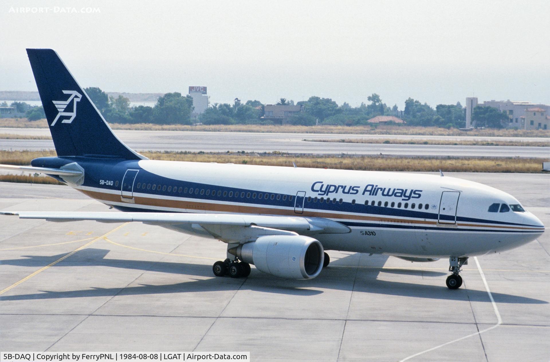 5B-DAQ, 1983 Airbus A310-203 C/N 300, Cyprus Airways A310