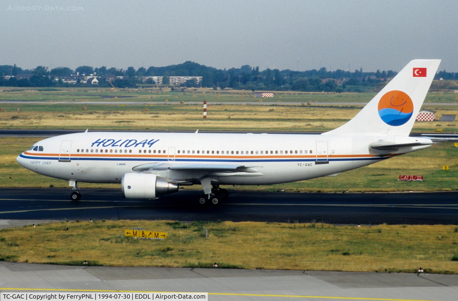 TC-GAC, 1983 Airbus A310-222 C/N 278, Holiday A310 in DUS
