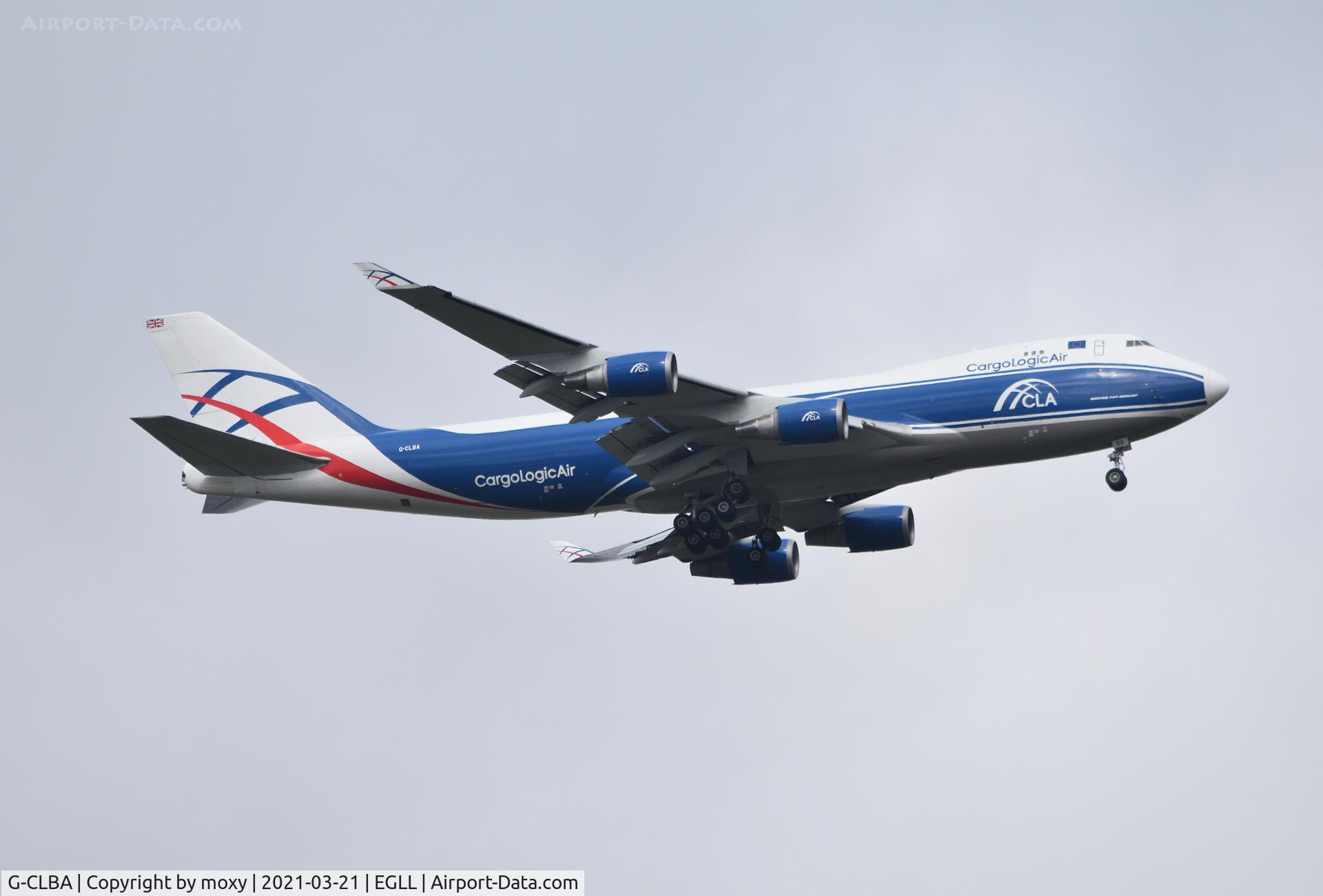 G-CLBA, 2004 Boeing 747-428F C/N 32870, Boeing 747-428F on finals to 9R London Heathrow.